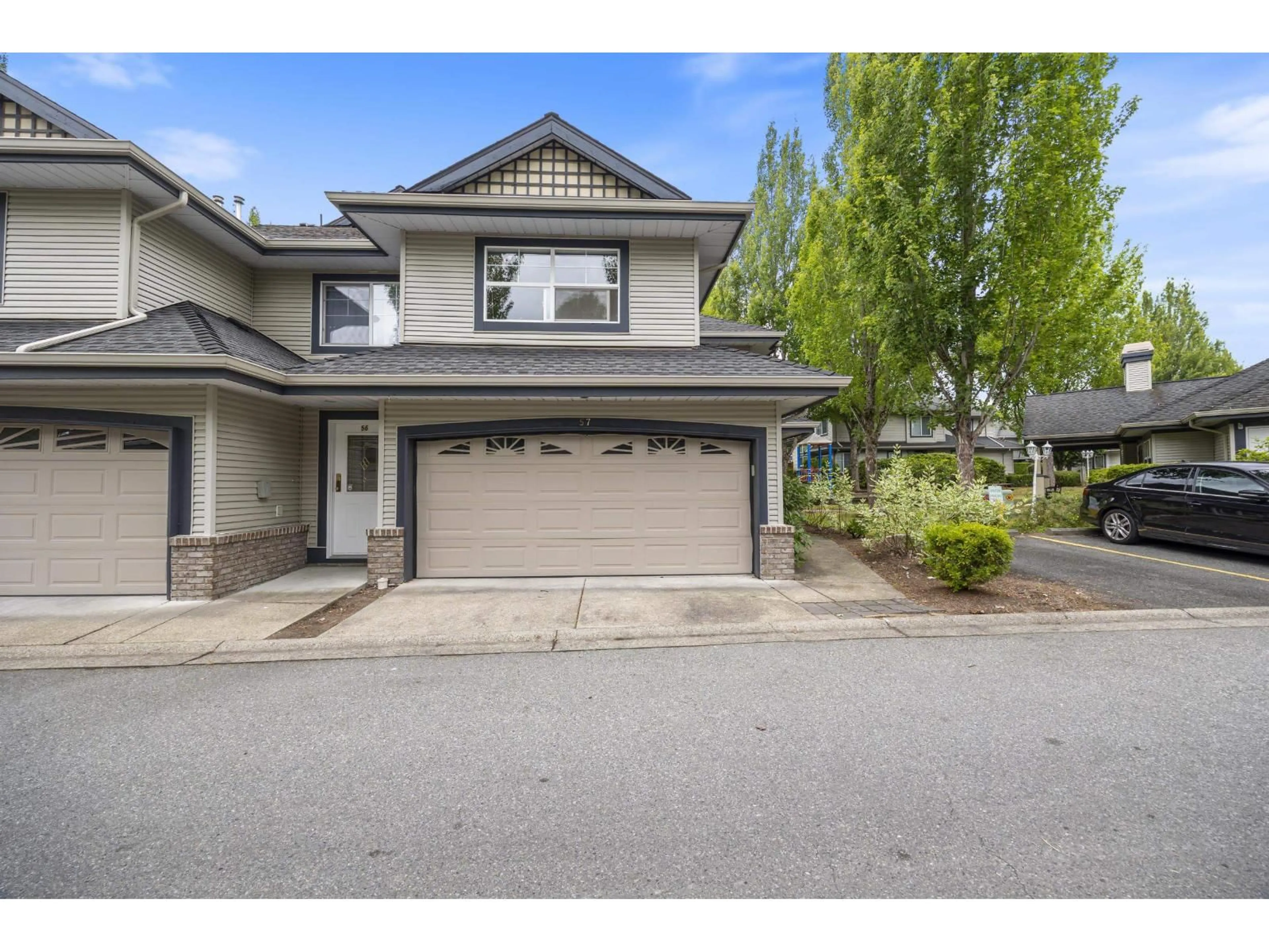 A pic from outside/outdoor area/front of a property/back of a property/a pic from drone, street for 57 - 8111 160 STREET, Surrey British Columbia V4N0V4