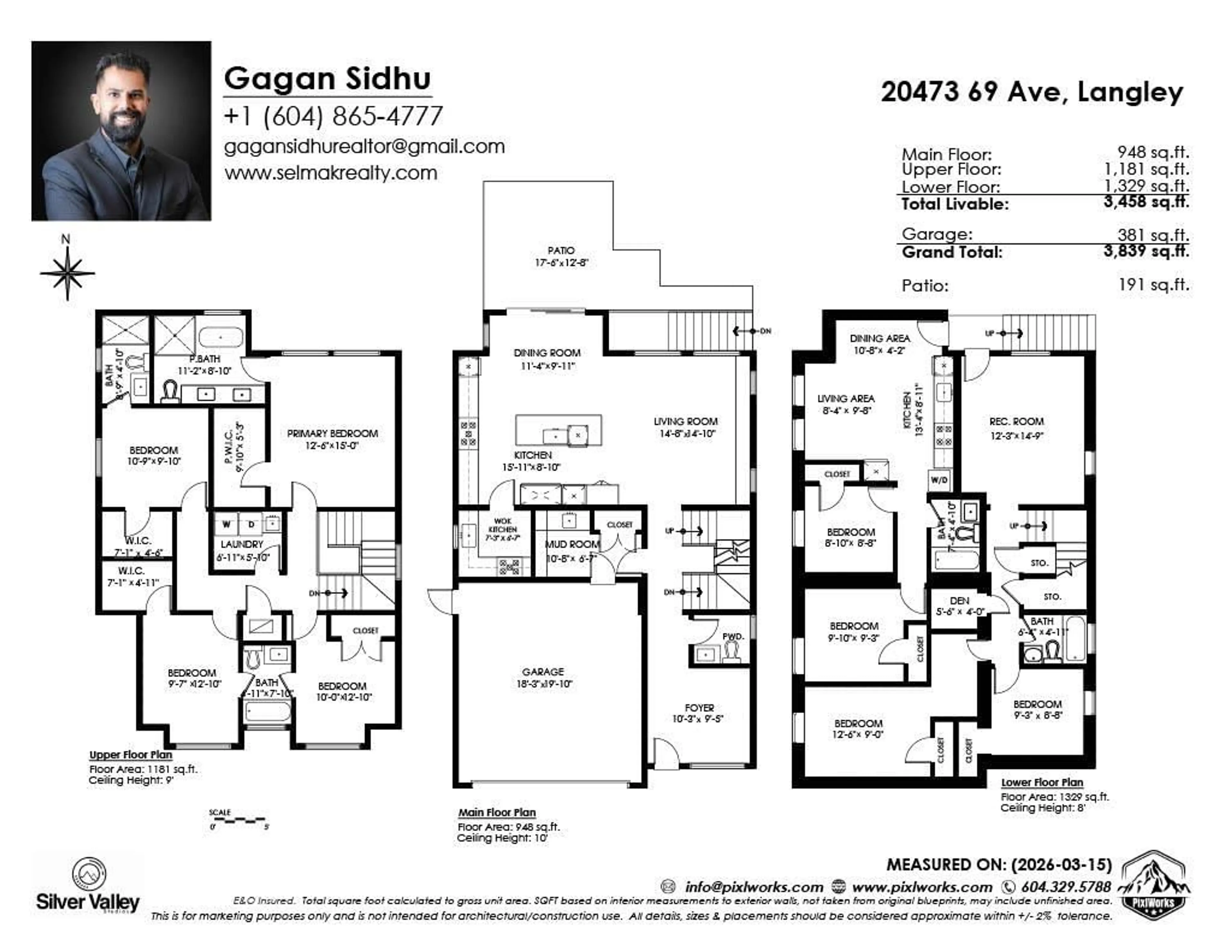 Floor plan for 20473 69 AVENUE, Langley British Columbia V2Y1R2