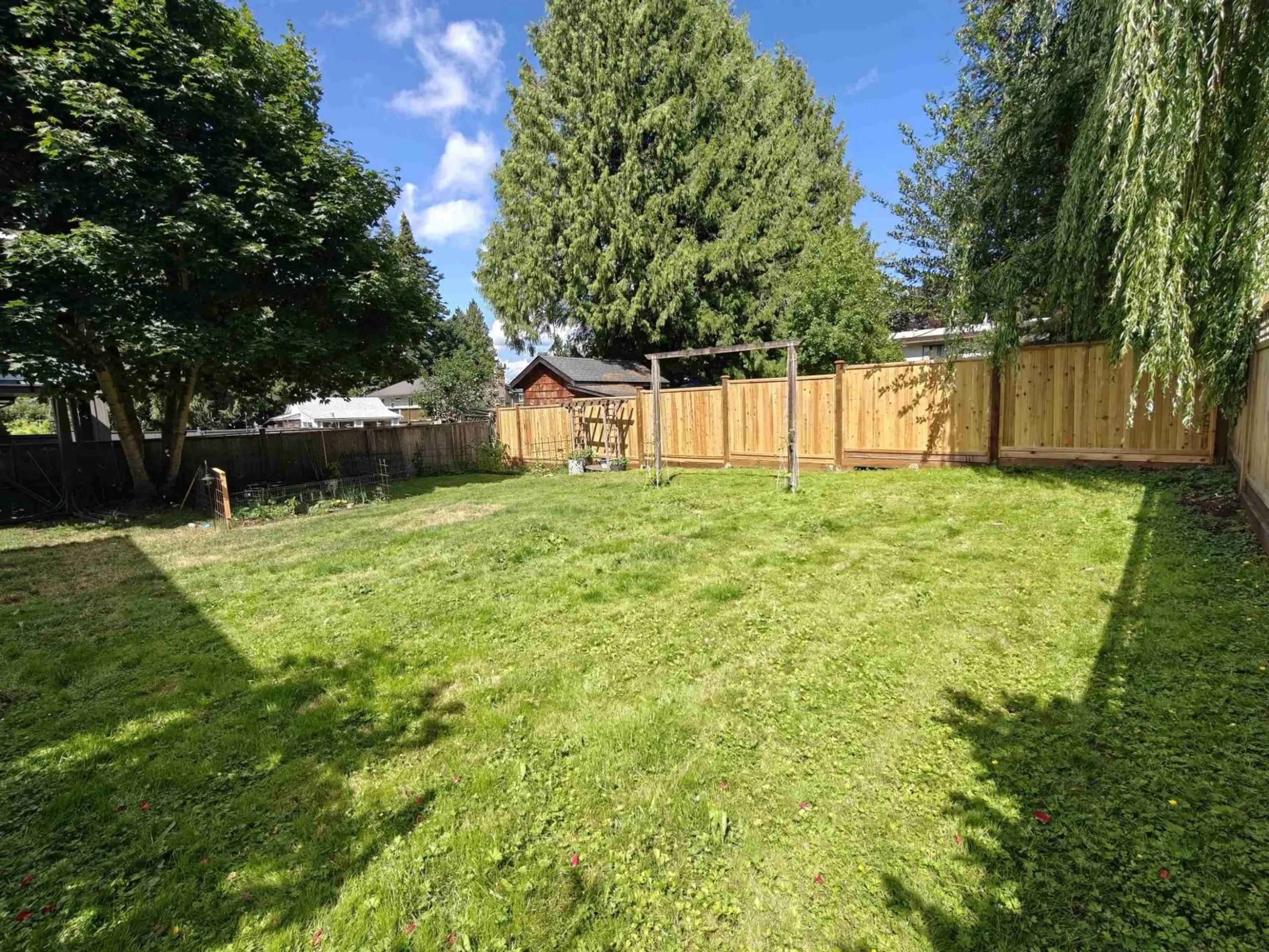 A pic from outside/outdoor area/front of a property/back of a property/a pic from drone, forest/trees view for 4846 200 STREET, Langley British Columbia V3A1L5