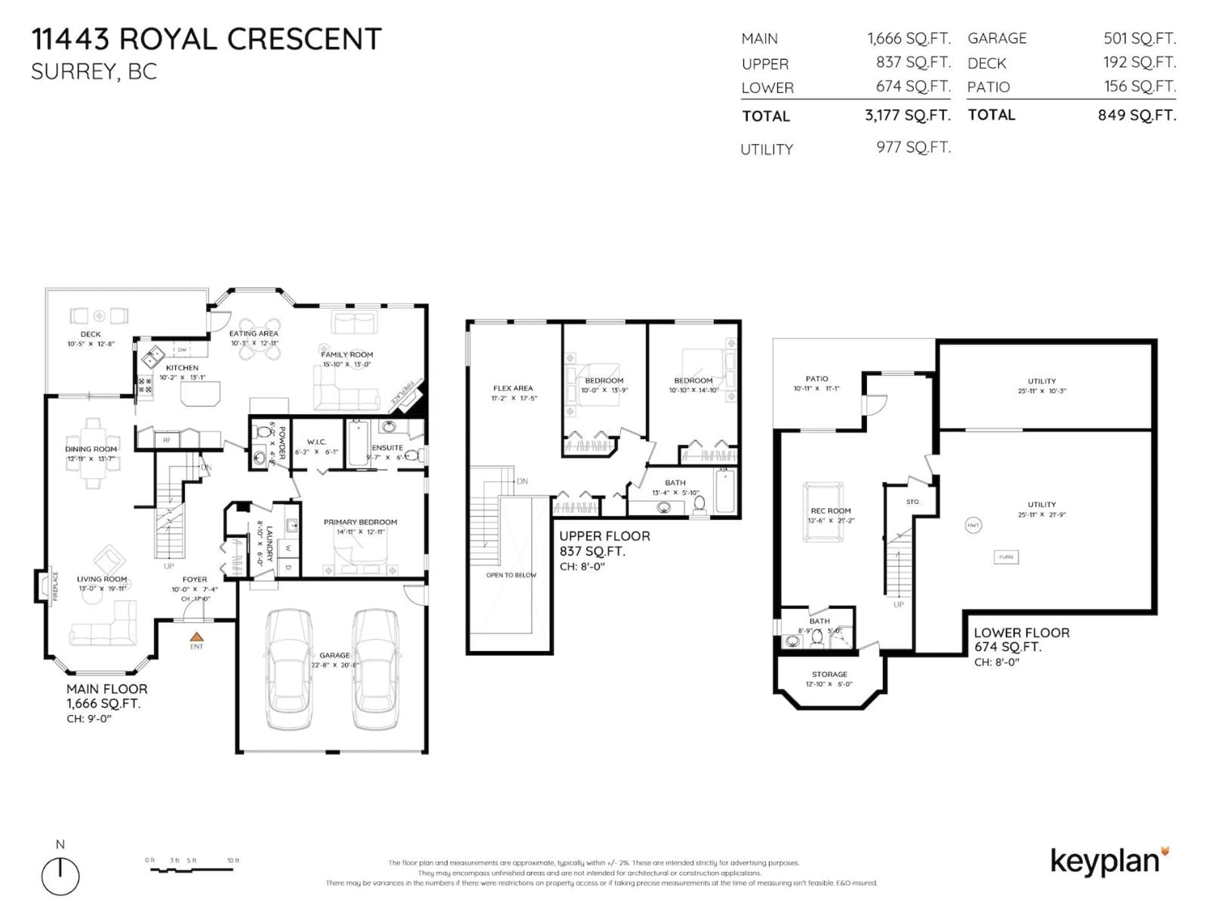 Floor plan for 11443 ROYAL CRESCENT, Surrey British Columbia V3V6V5