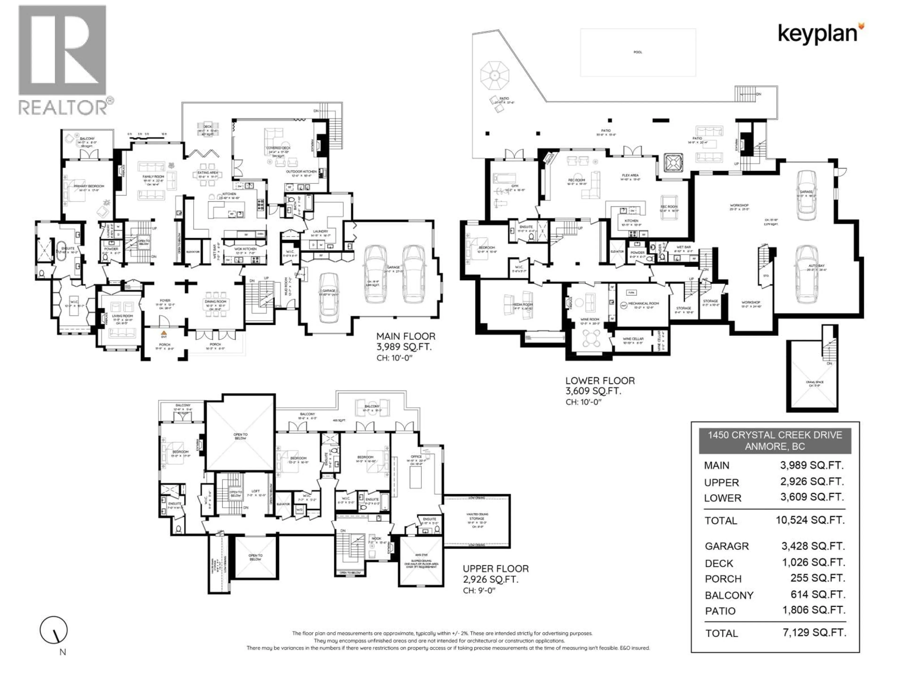Floor plan for 1450 CRYSTAL CREEK DRIVE, Anmore British Columbia V3H0A3