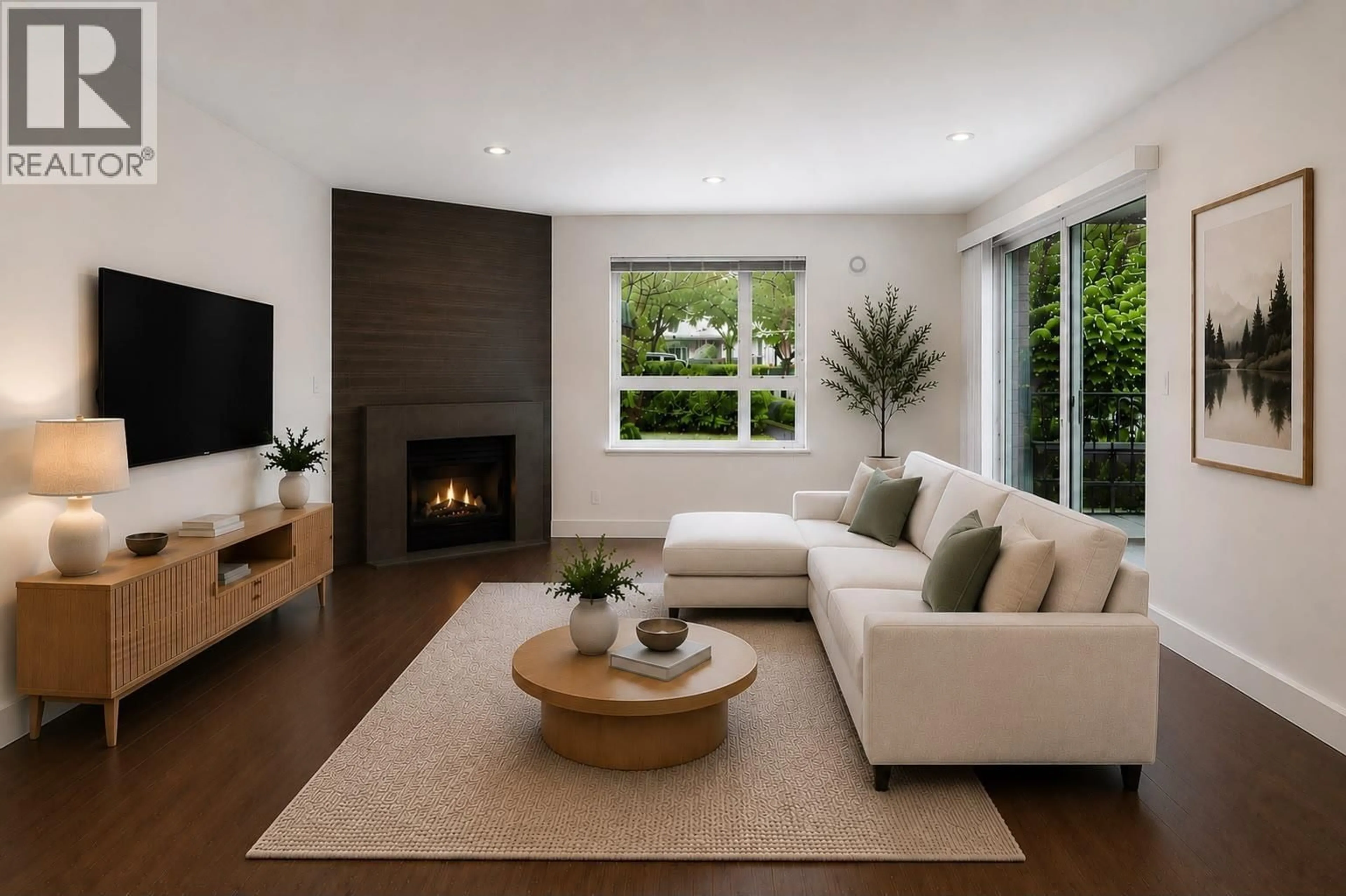 Living room with furniture, unknown for 102 - 2965 HORLEY STREET, Vancouver British Columbia V5R6B9