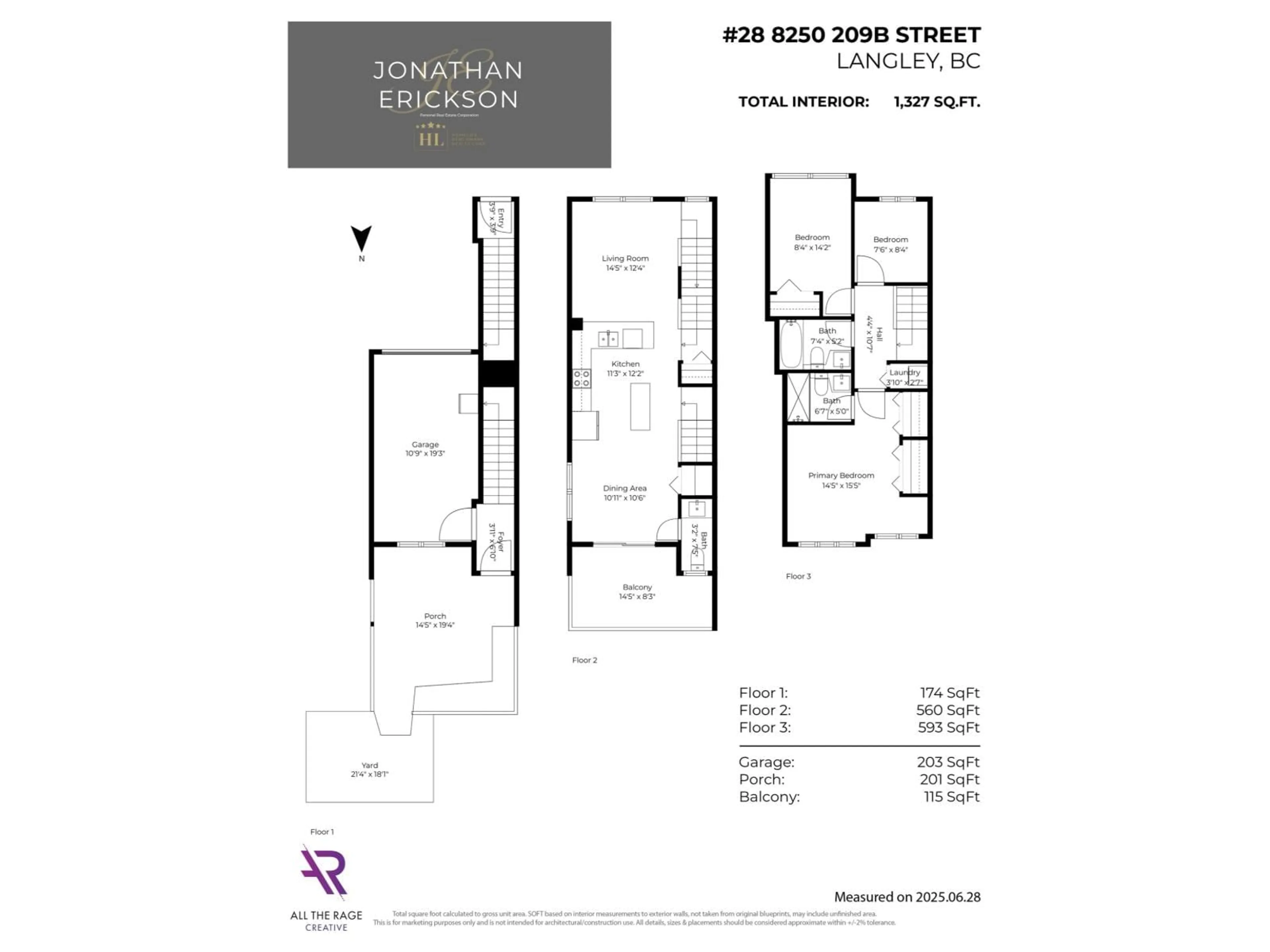 Floor plan for 28 - 8250 209B STREET, Langley British Columbia V2Y0J7