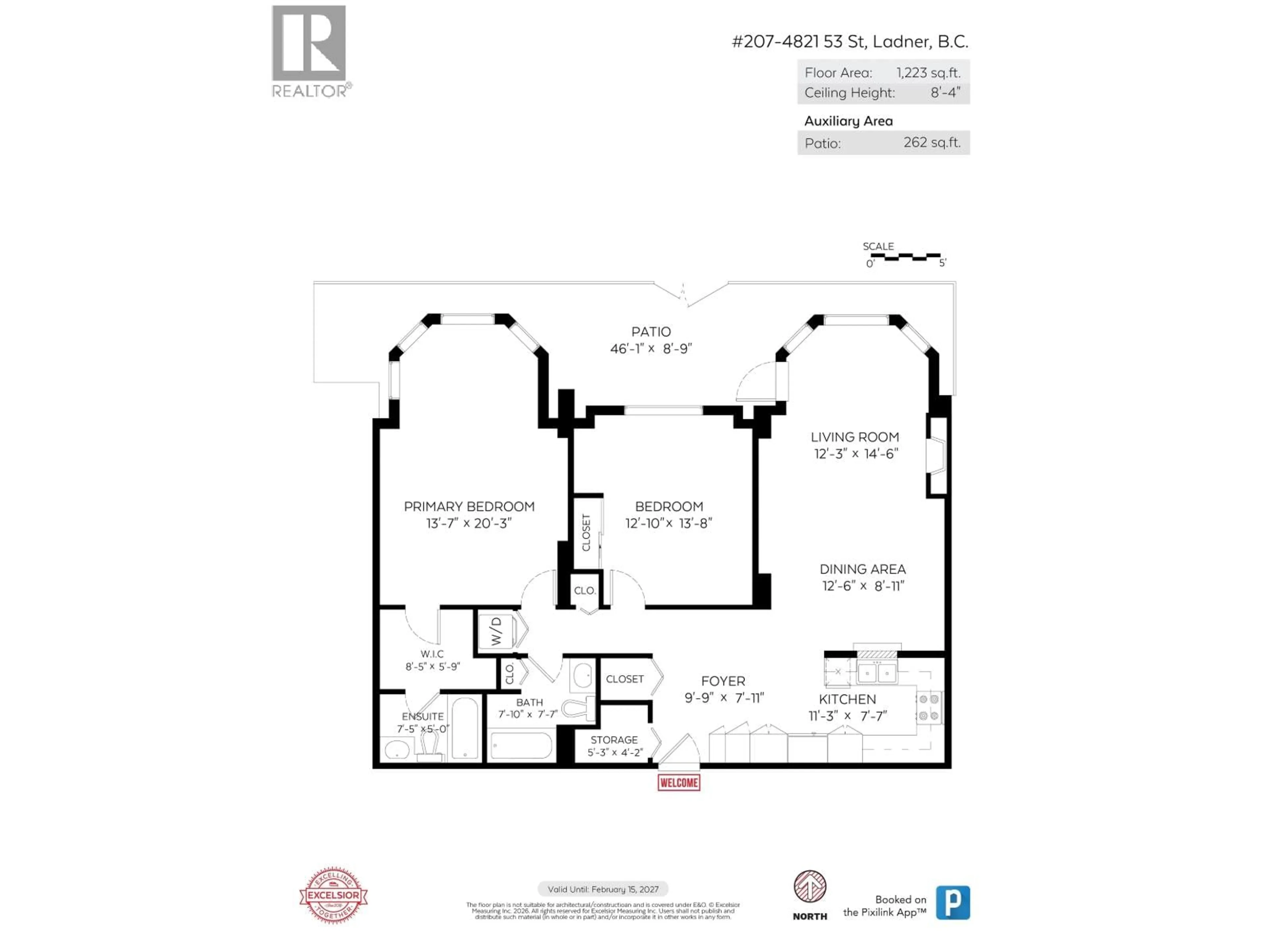 Floor plan for B207 - 4821 53 STREET, Ladner British Columbia V4K2Z3