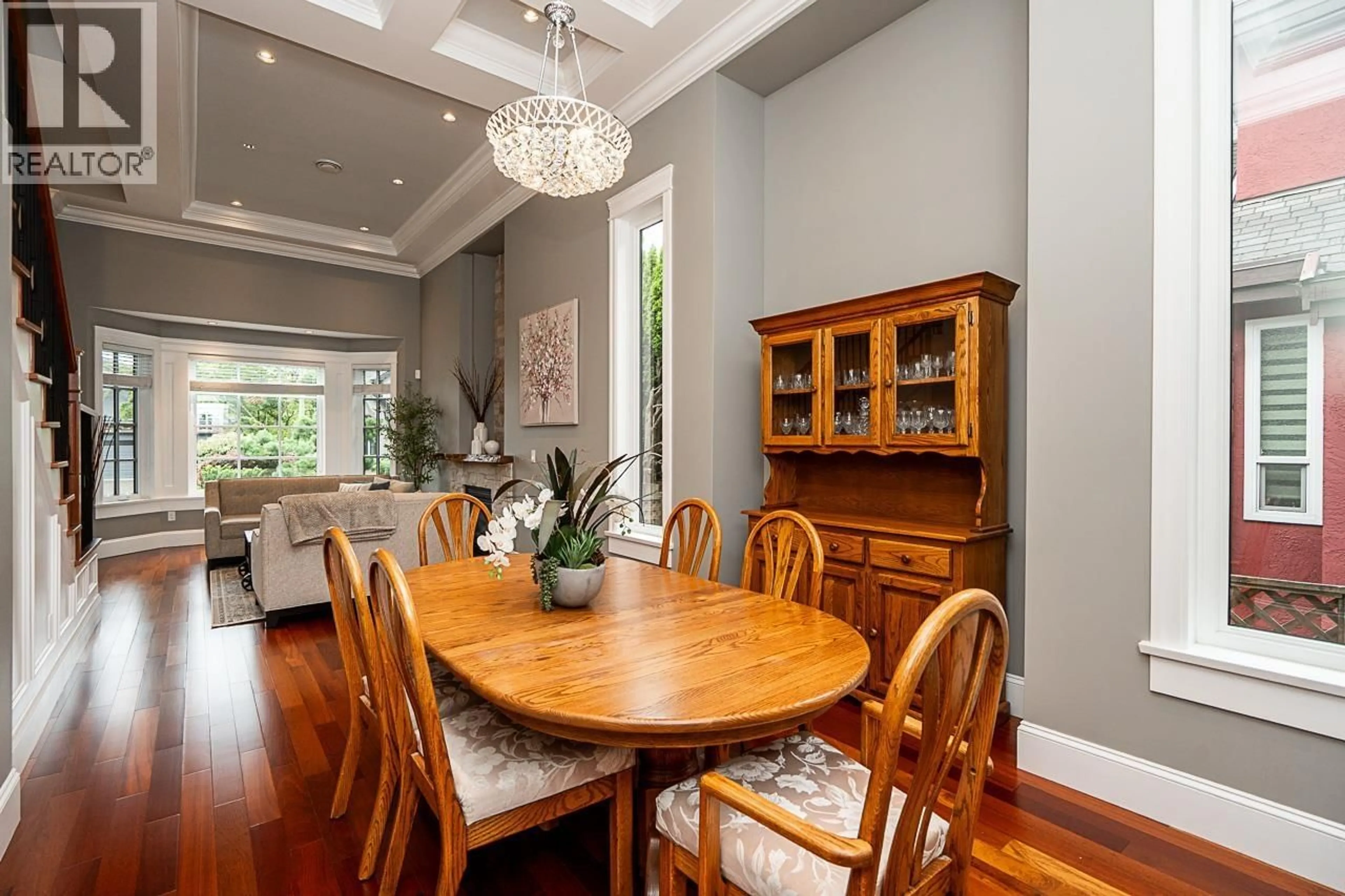 Dining room, wood/laminate floor for 836 SPRICE AVENUE, Coquitlam British Columbia V3J2P1