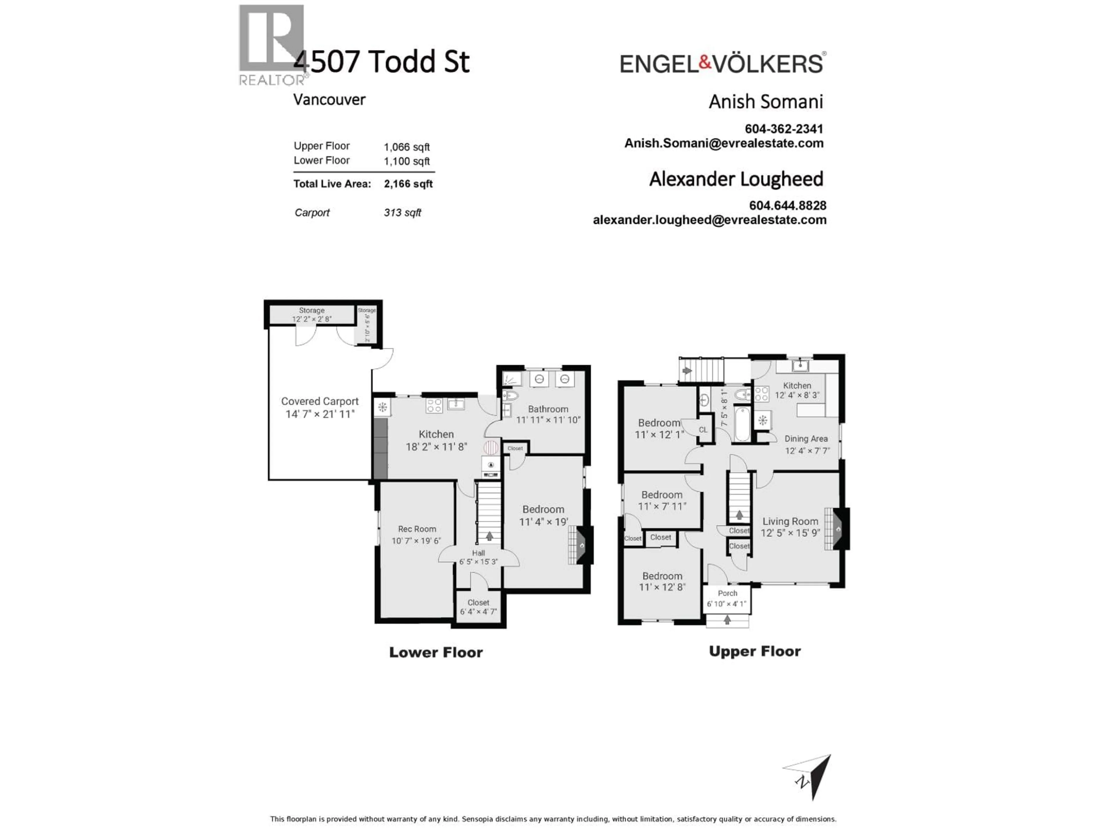 Floor plan for 4507 TODD STREET, Vancouver British Columbia V5R3P7