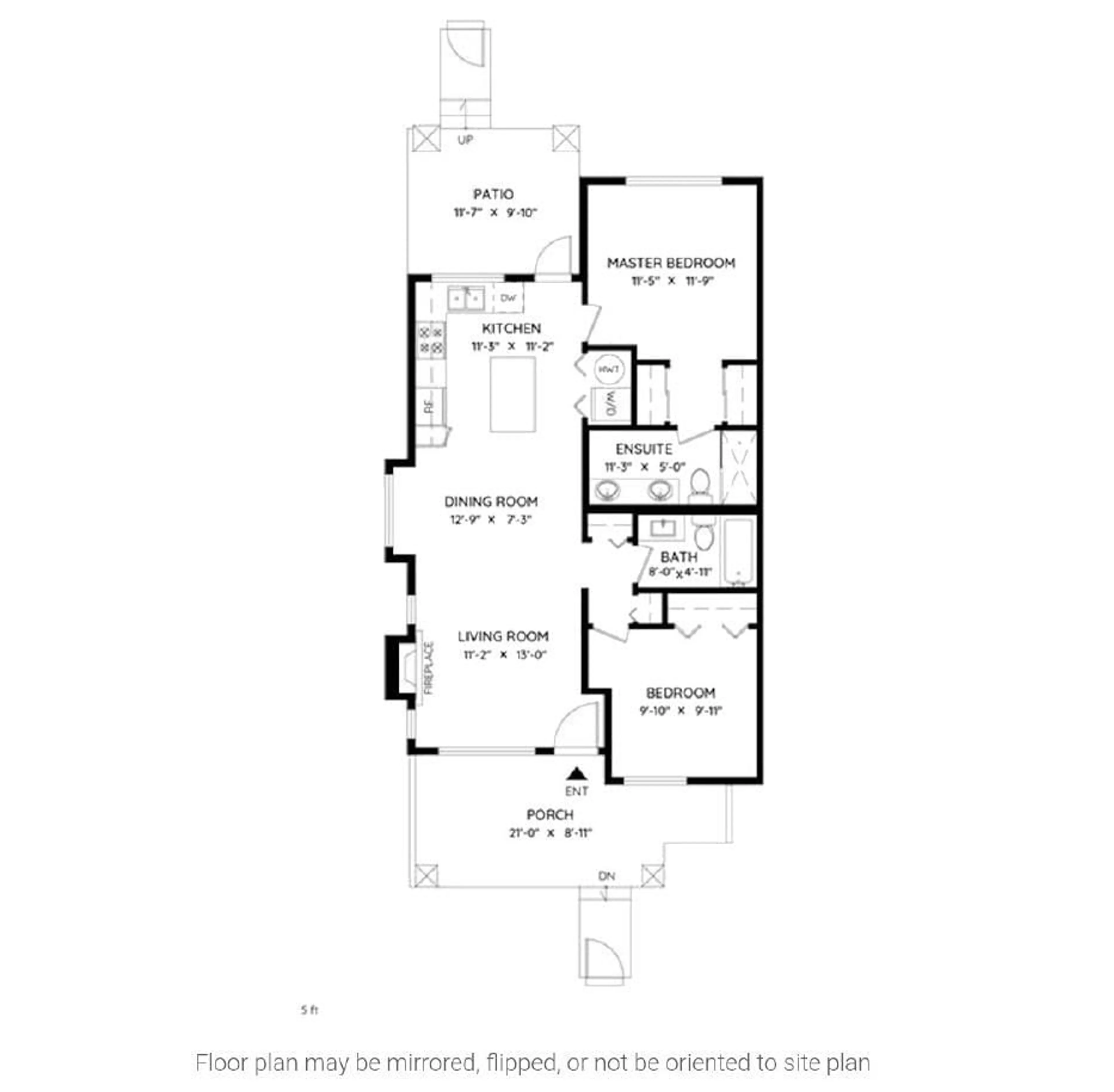 Floor plan for 27 - 19478 65 AVENUE, Surrey British Columbia V4N5X5