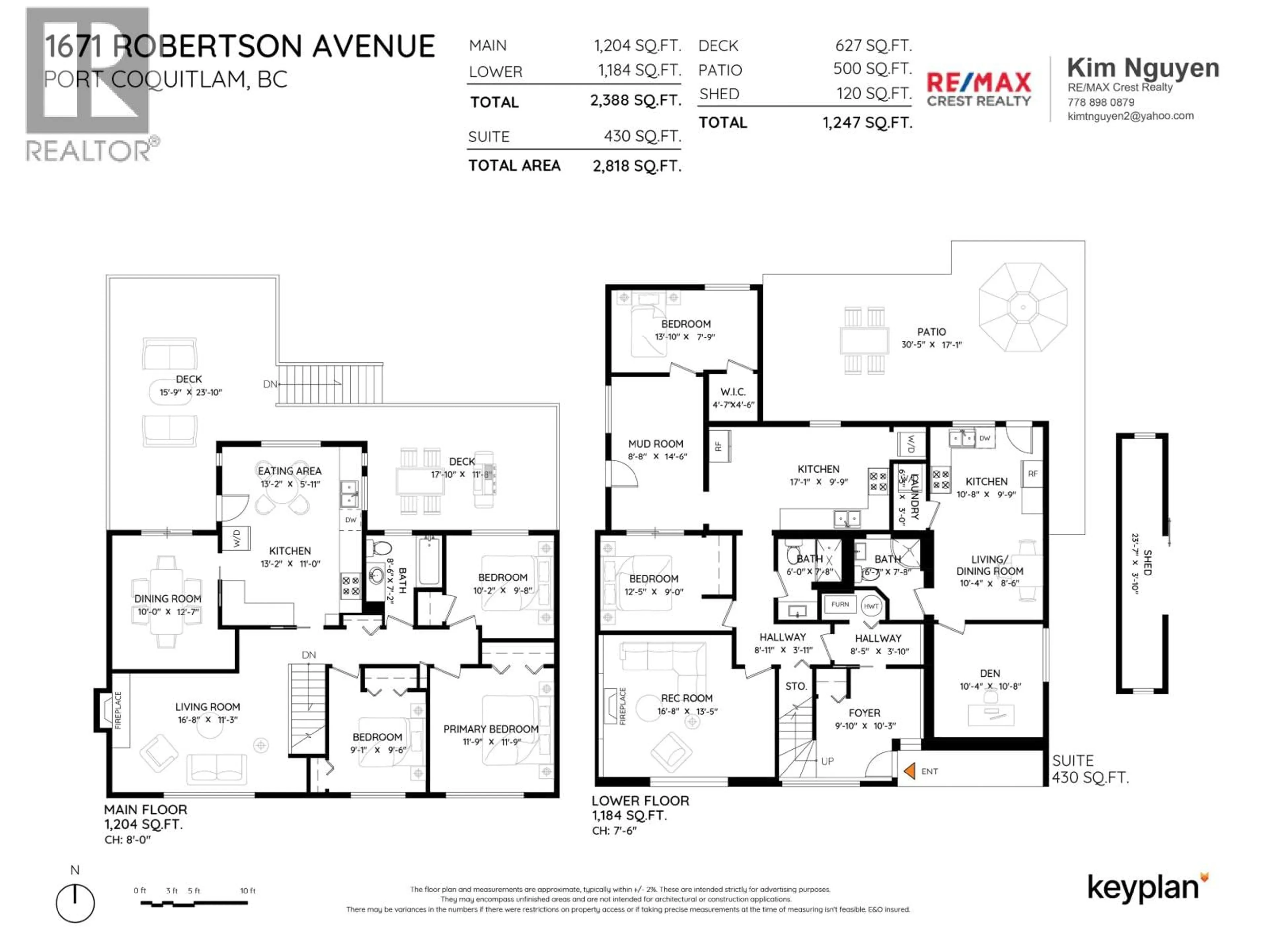 Floor plan for 1671 ROBERTSON AVENUE, Port Coquitlam British Columbia V3B1C9