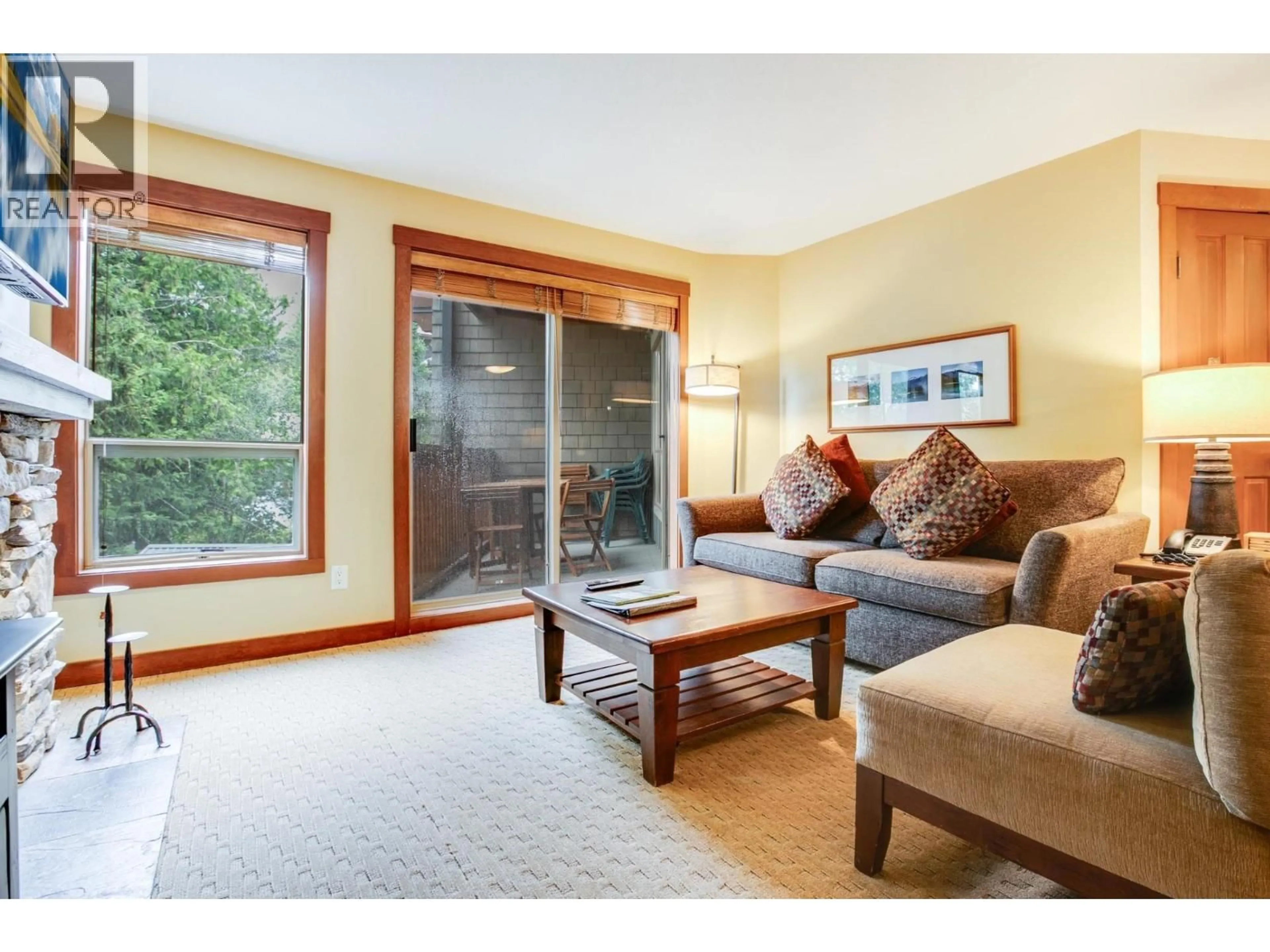Living room with furniture, unknown for 303G2 - 4653 BLACKCOMB WAY, Whistler British Columbia V8E0Y9