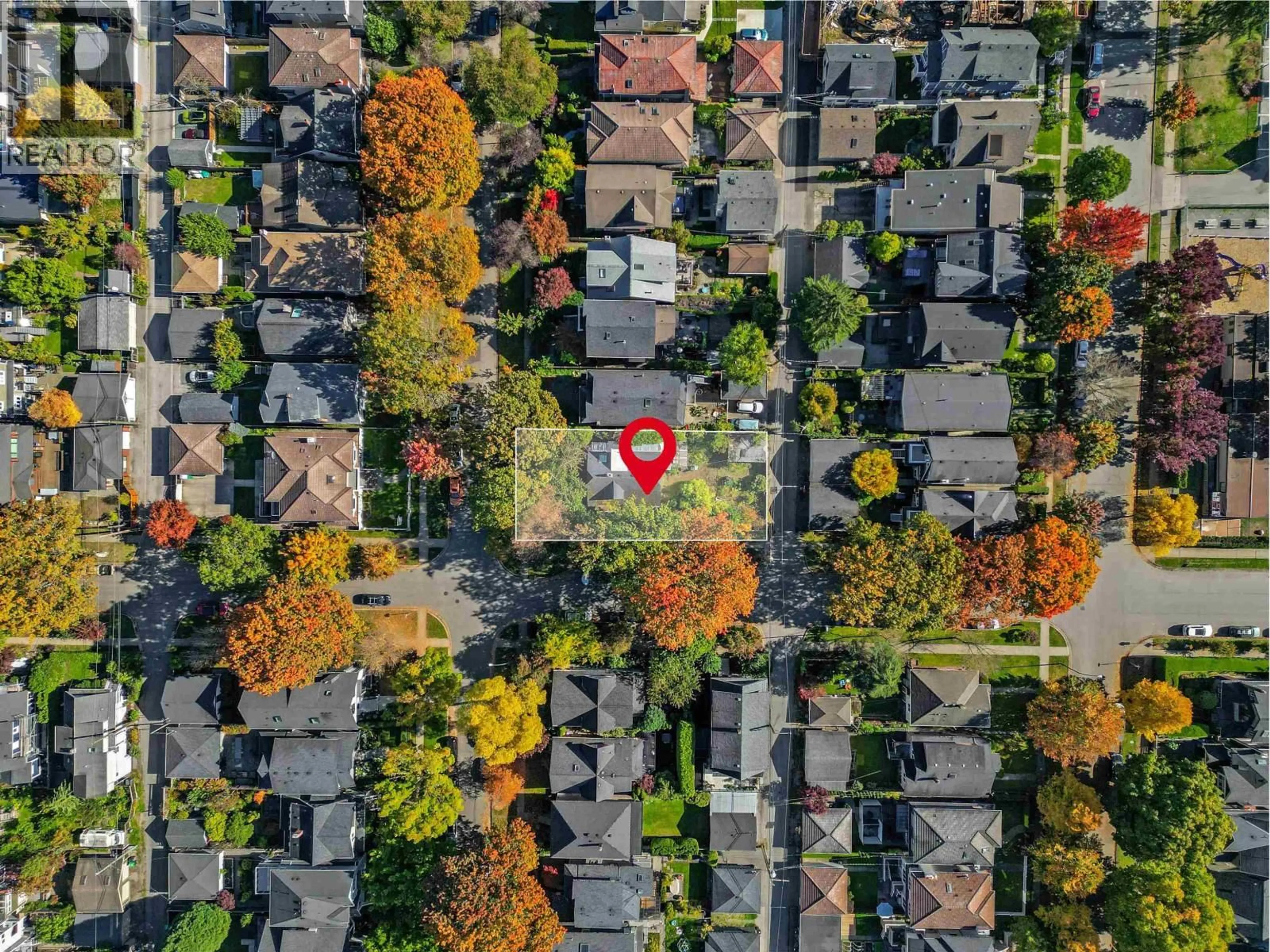 A pic from outside/outdoor area/front of a property/back of a property/a pic from drone, street for 3500 ASH STREET, Vancouver British Columbia V5Z3E7