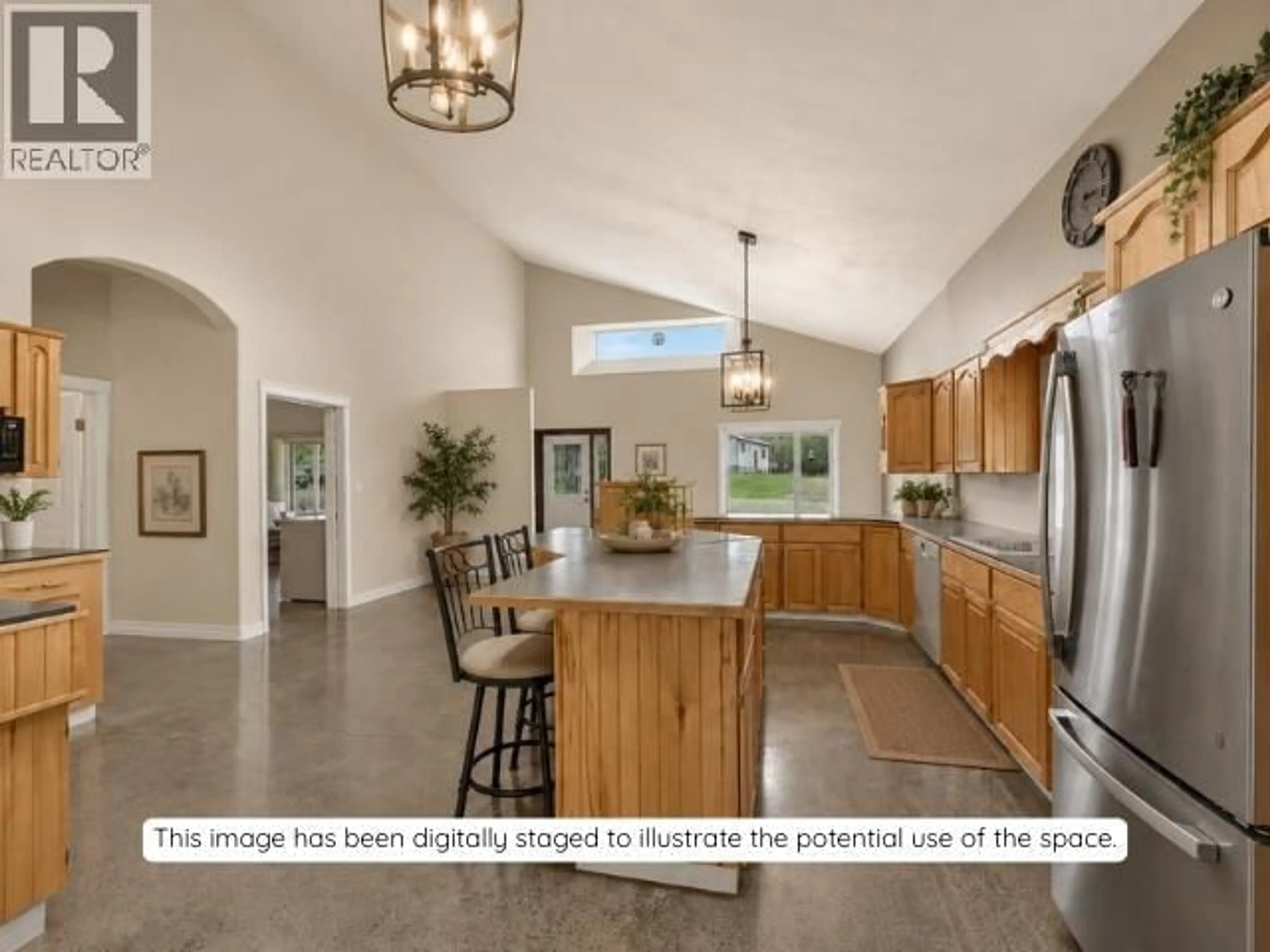 Open concept kitchen, ceramic/tile floor for 6838 BARRETTE ROAD, Fort St. John British Columbia V1J8B4
