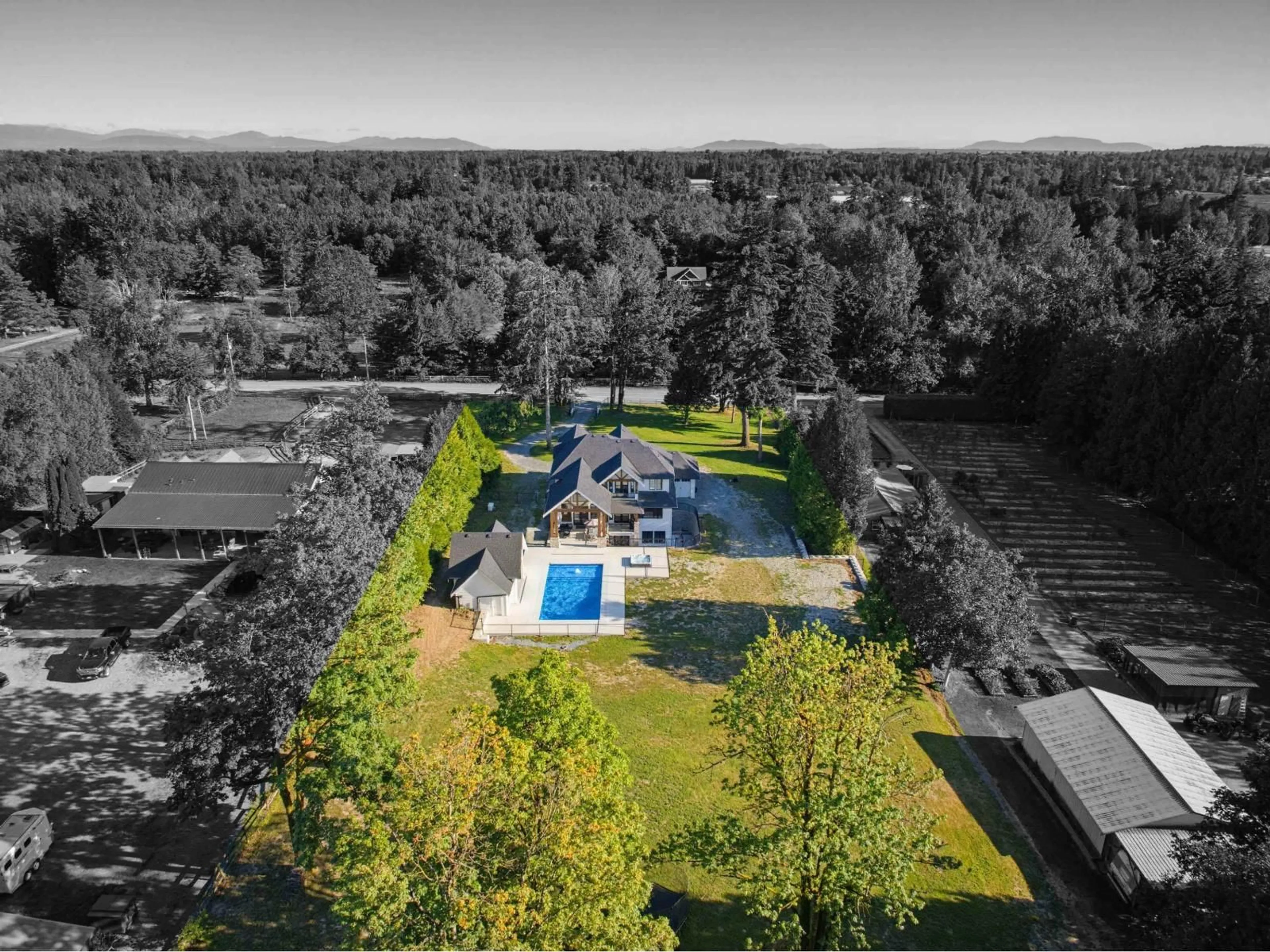 A pic from outside/outdoor area/front of a property/back of a property/a pic from drone, unknown for 23407 24 AVENUE, Langley British Columbia V2Z3A2