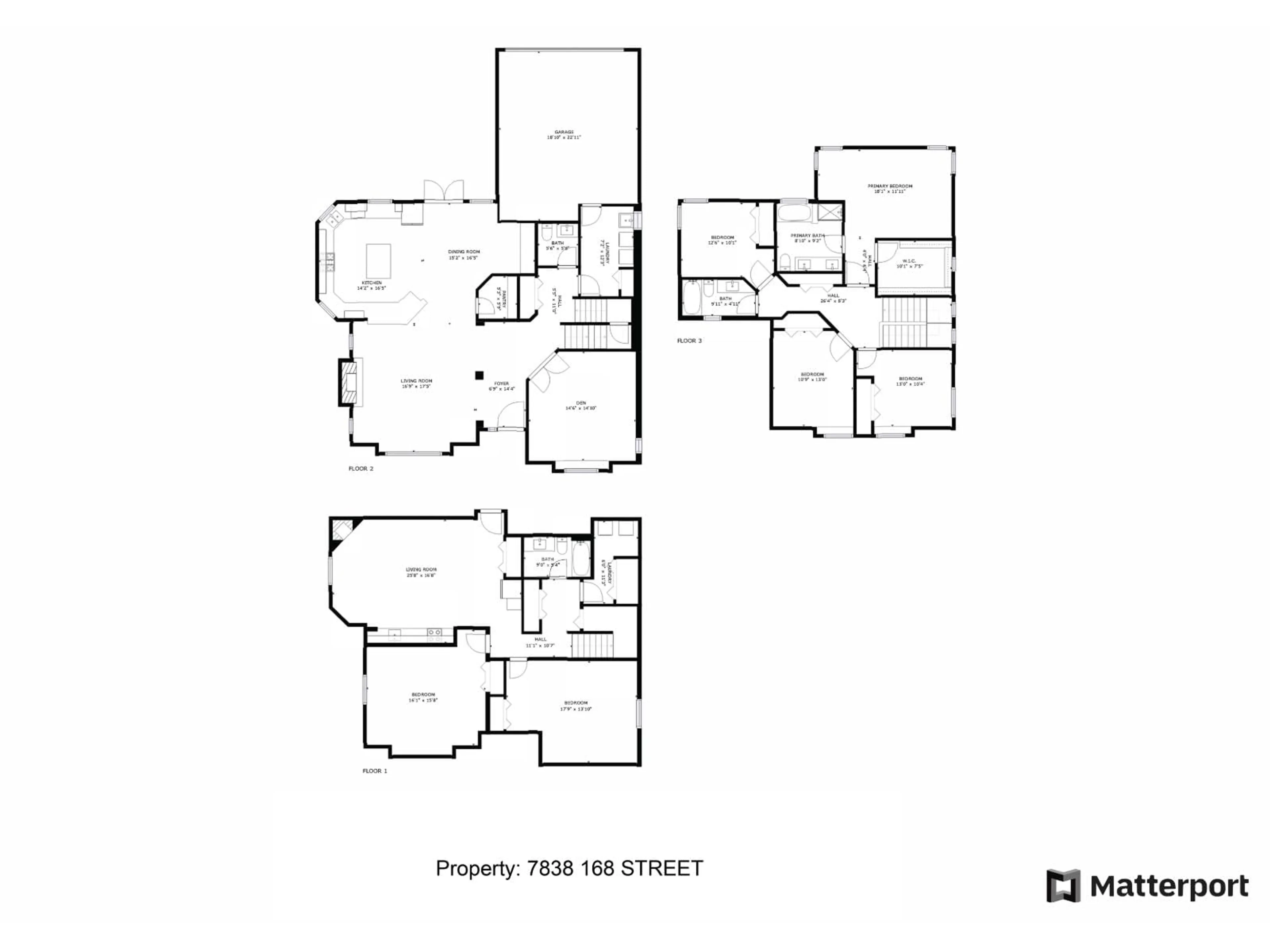 Floor plan for 7838 168 STREET, Surrey British Columbia V4N0E1