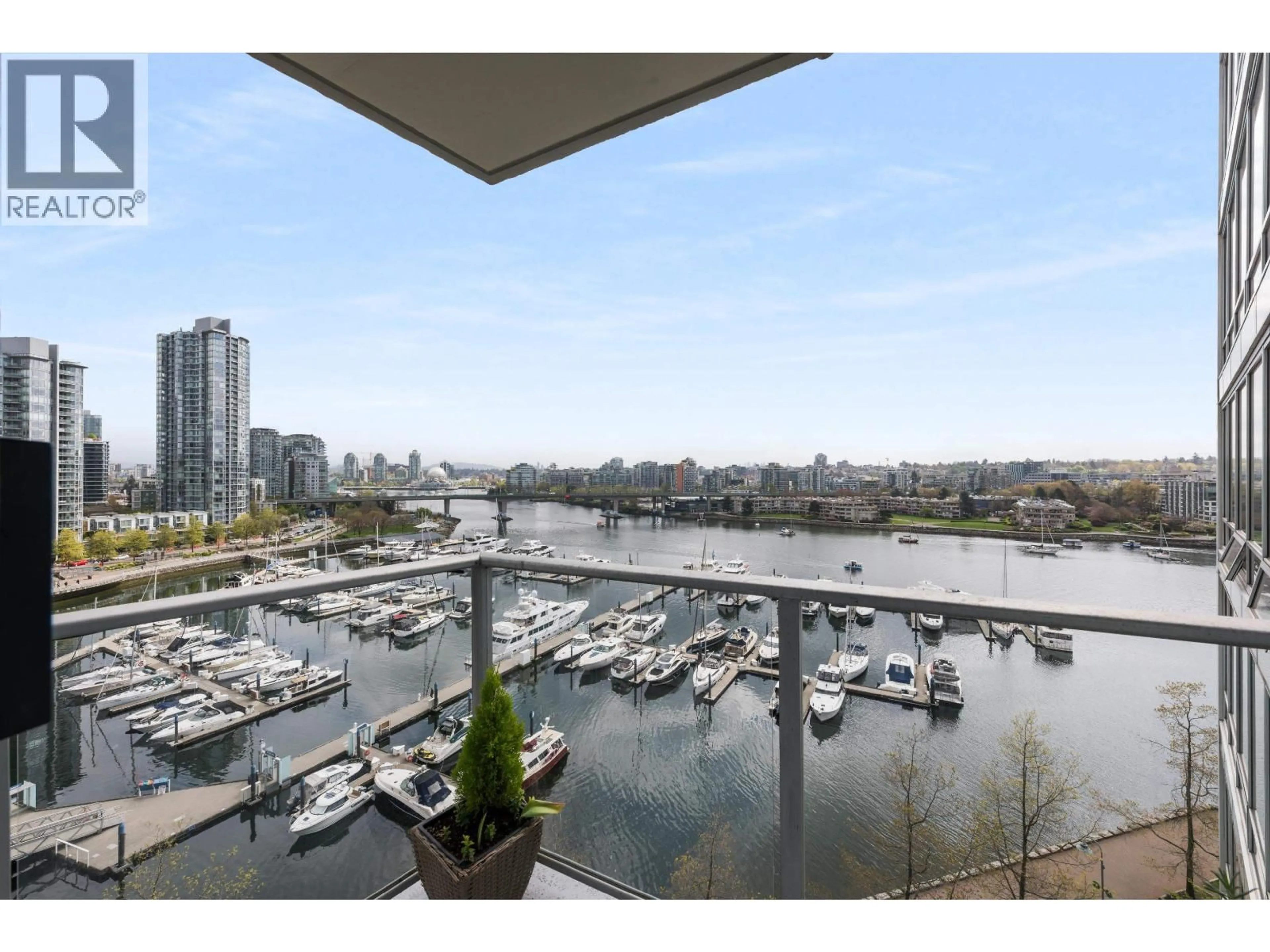 Patio, water/lake/river/ocean view for 1201 - 1228 MARINASIDE CRESCENT, Vancouver British Columbia V6Z2W4