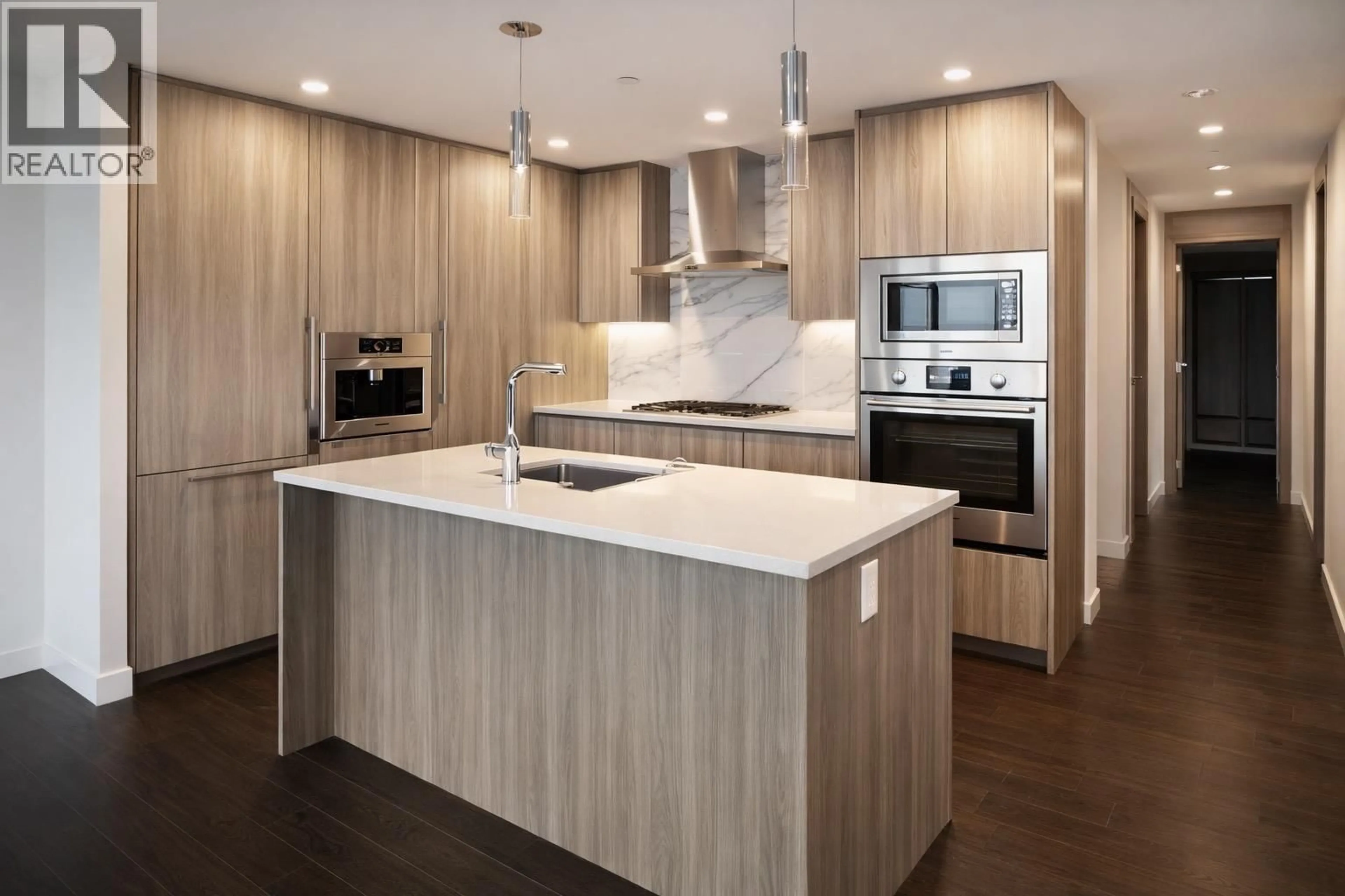 Contemporary kitchen, wood/laminate floor for 4307 - 4890 LOUGHEED HIGHWAY, Burnaby British Columbia V5C0N2
