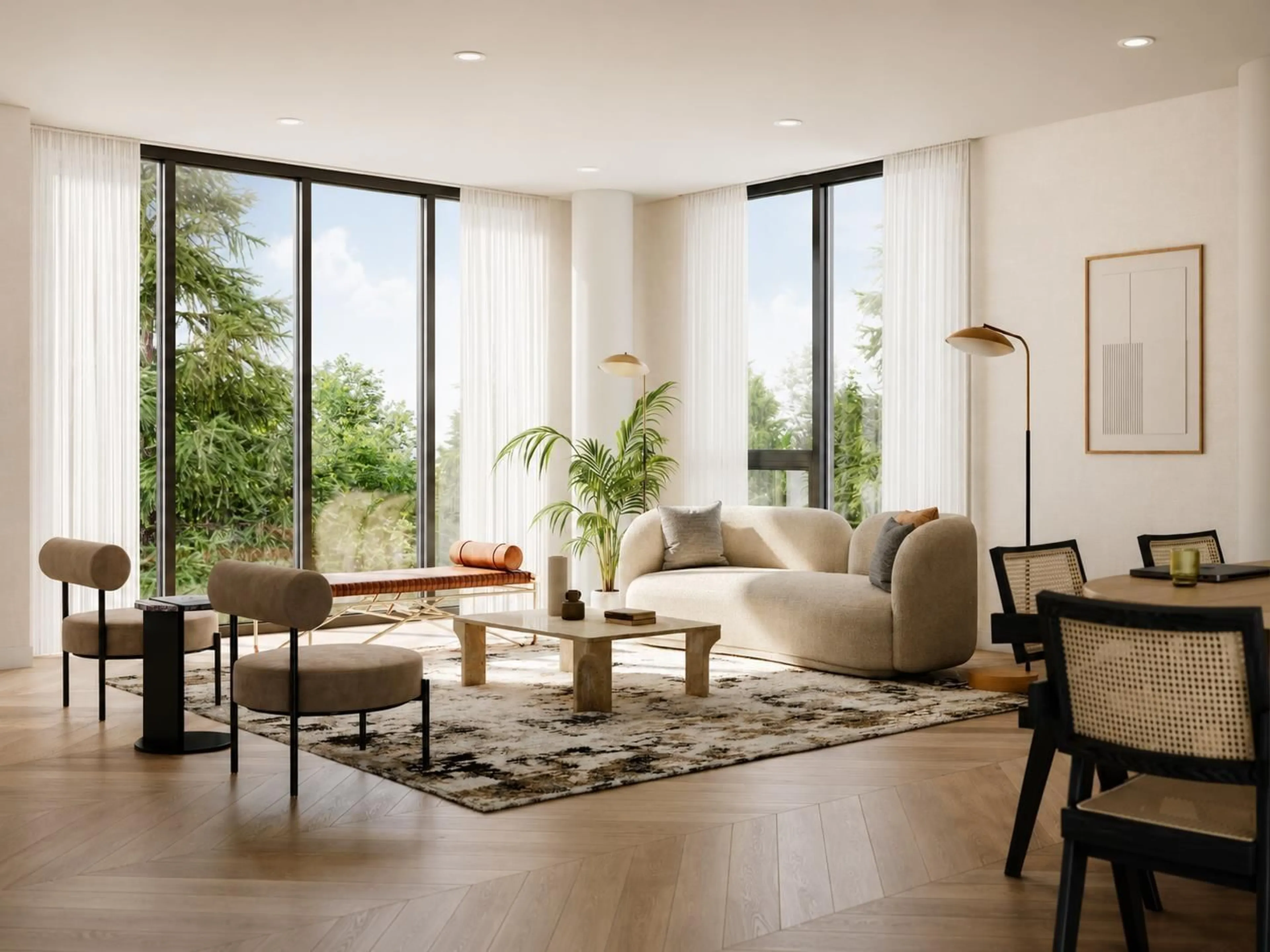Living room with furniture, unknown for 2505 - 13242 104A, Surrey British Columbia V3T1V1