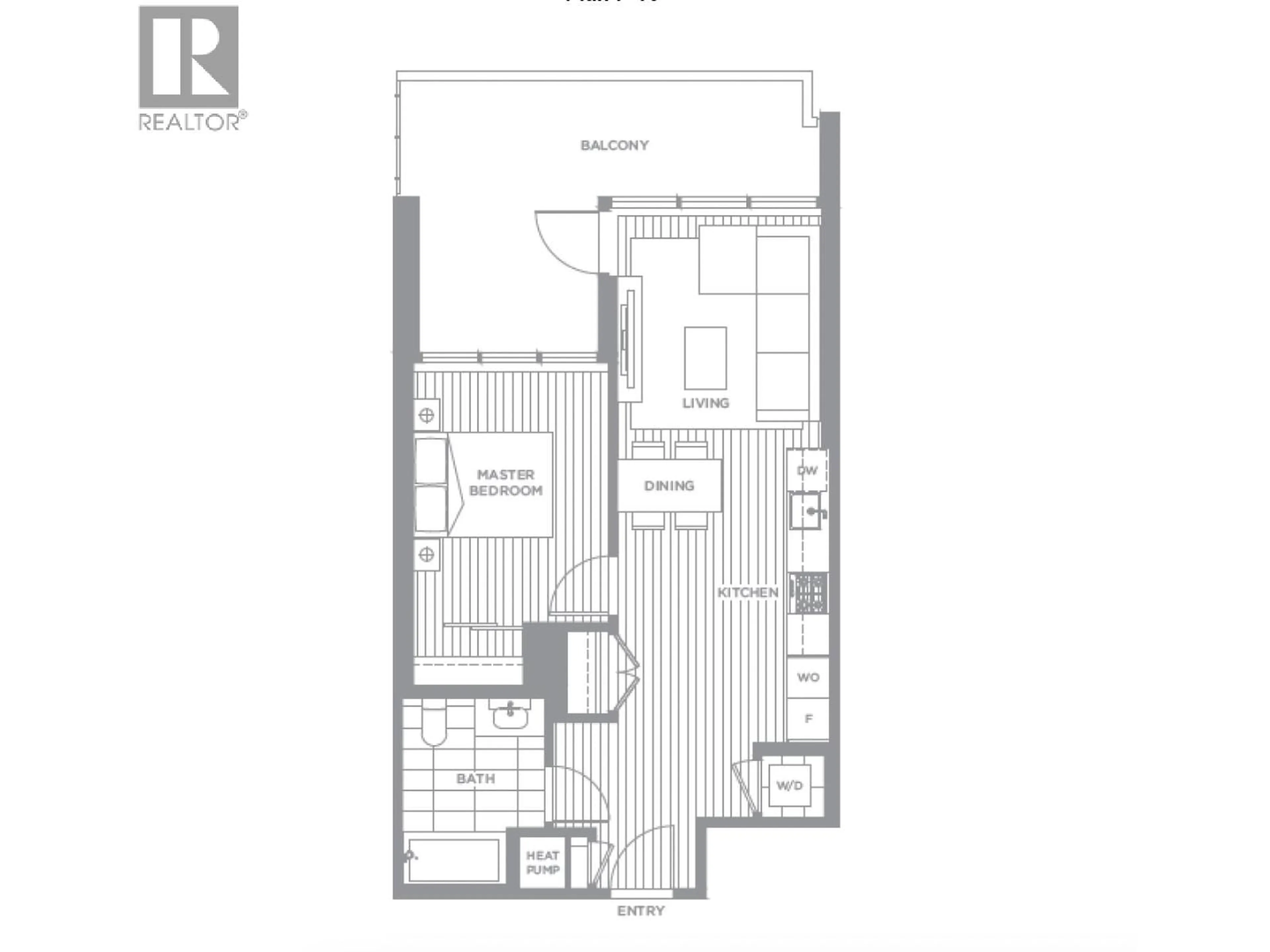 Floor plan for 912 - 6855 PEARSON WAY, Richmond British Columbia V7C0E9