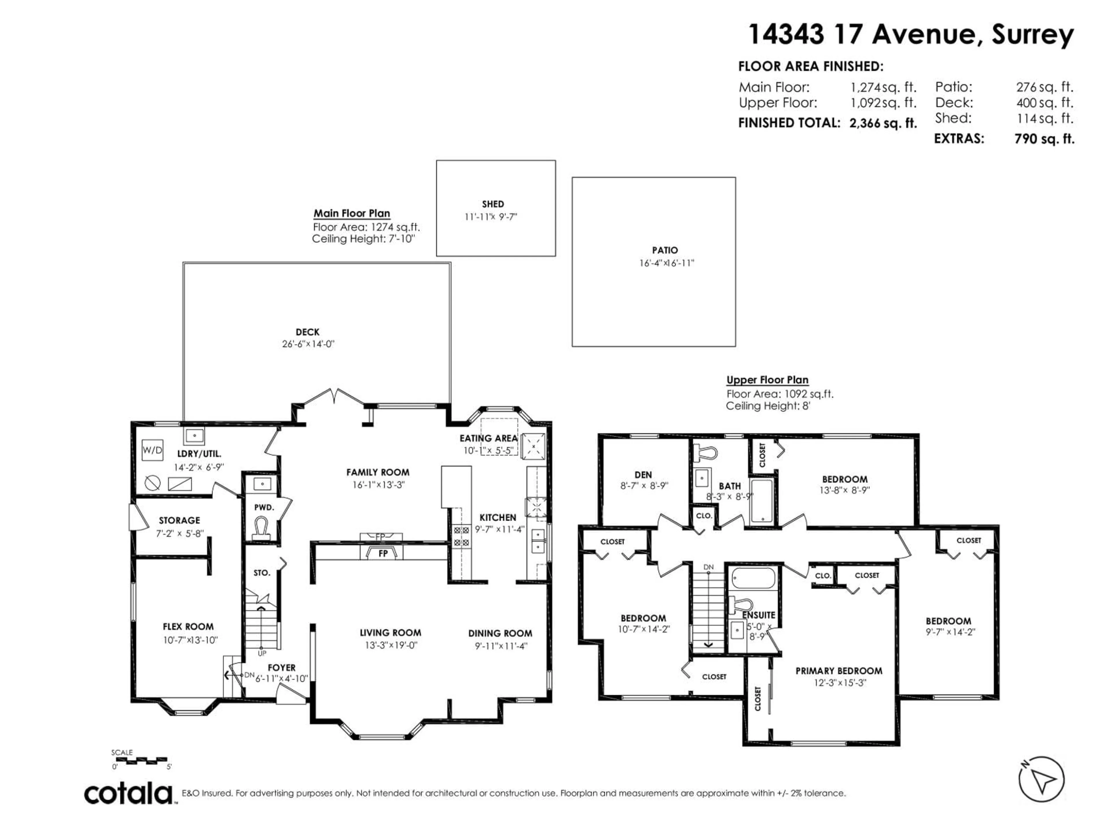 Floor plan for 14343 17 AVENUE, Surrey British Columbia V4A6L3