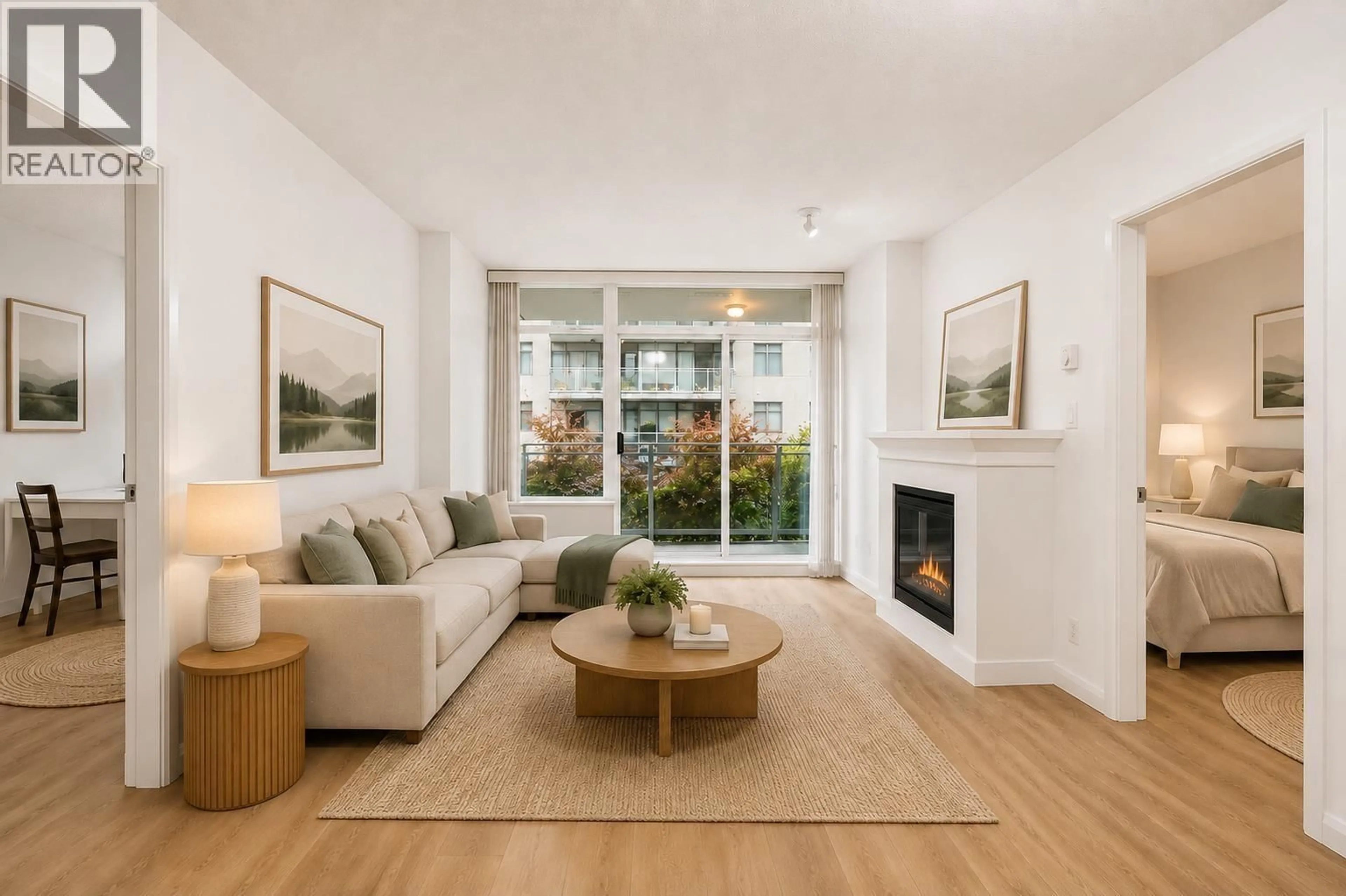 Living room with furniture, wood/laminate floor for 1005 - 898 CARNARVON STREET, New Westminster British Columbia V3M0C3