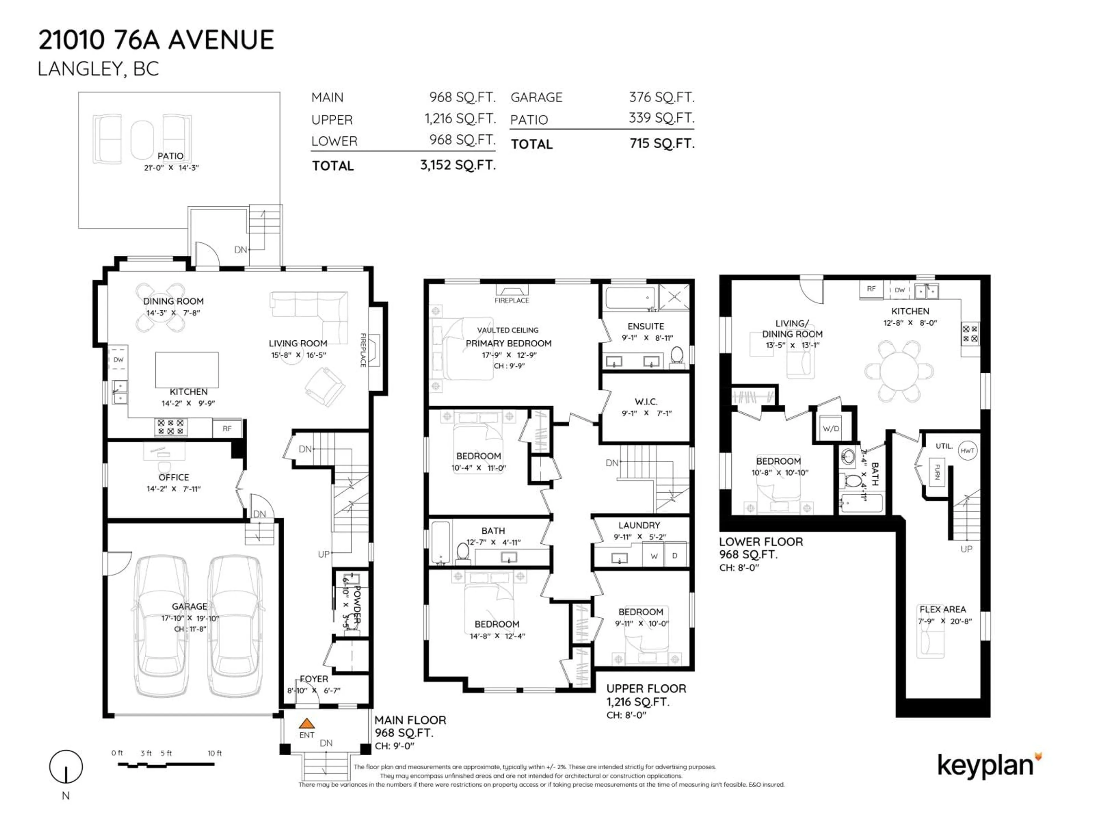Floor plan for 21010 76A AVENUE, Langley British Columbia V2Y0L1