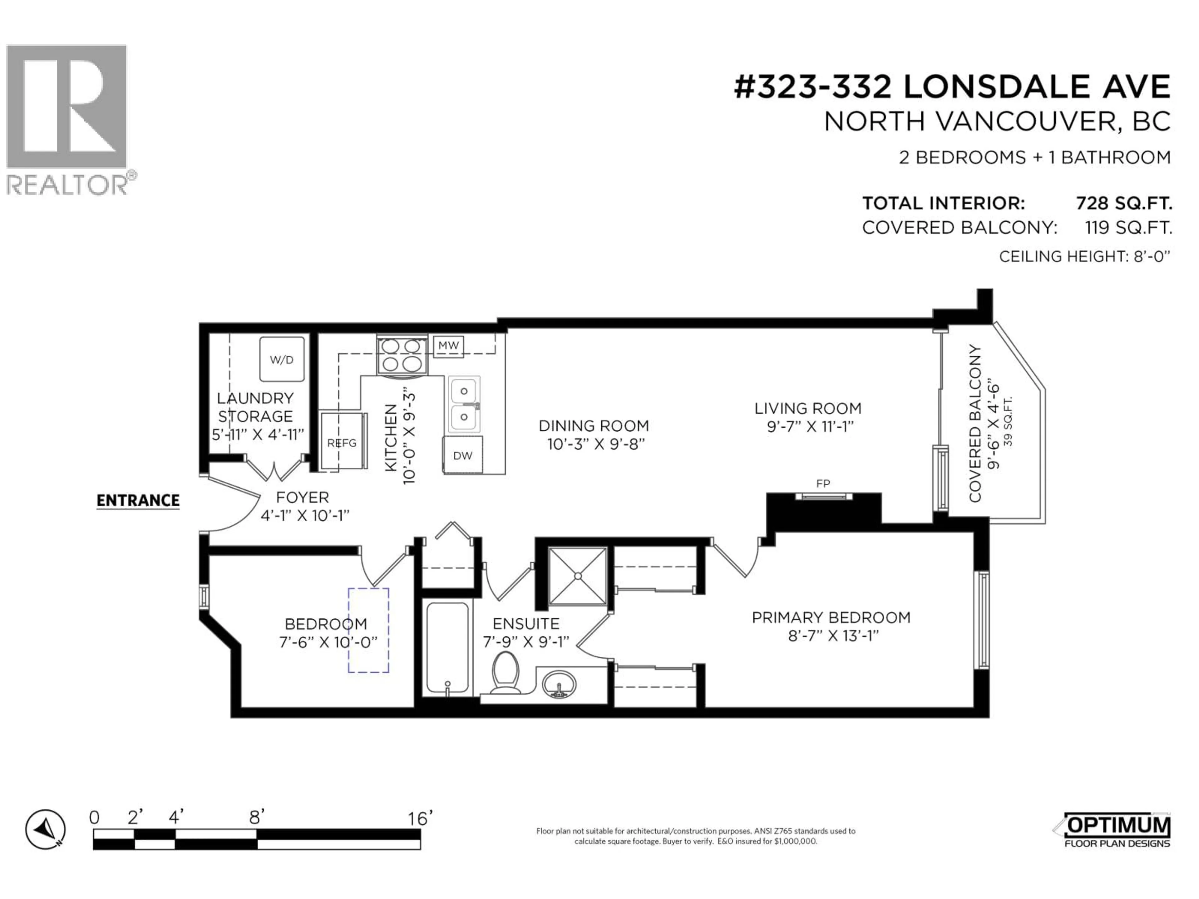 Floor plan for 323 - 332 LONSDALE AVENUE, North Vancouver British Columbia V7M3M5