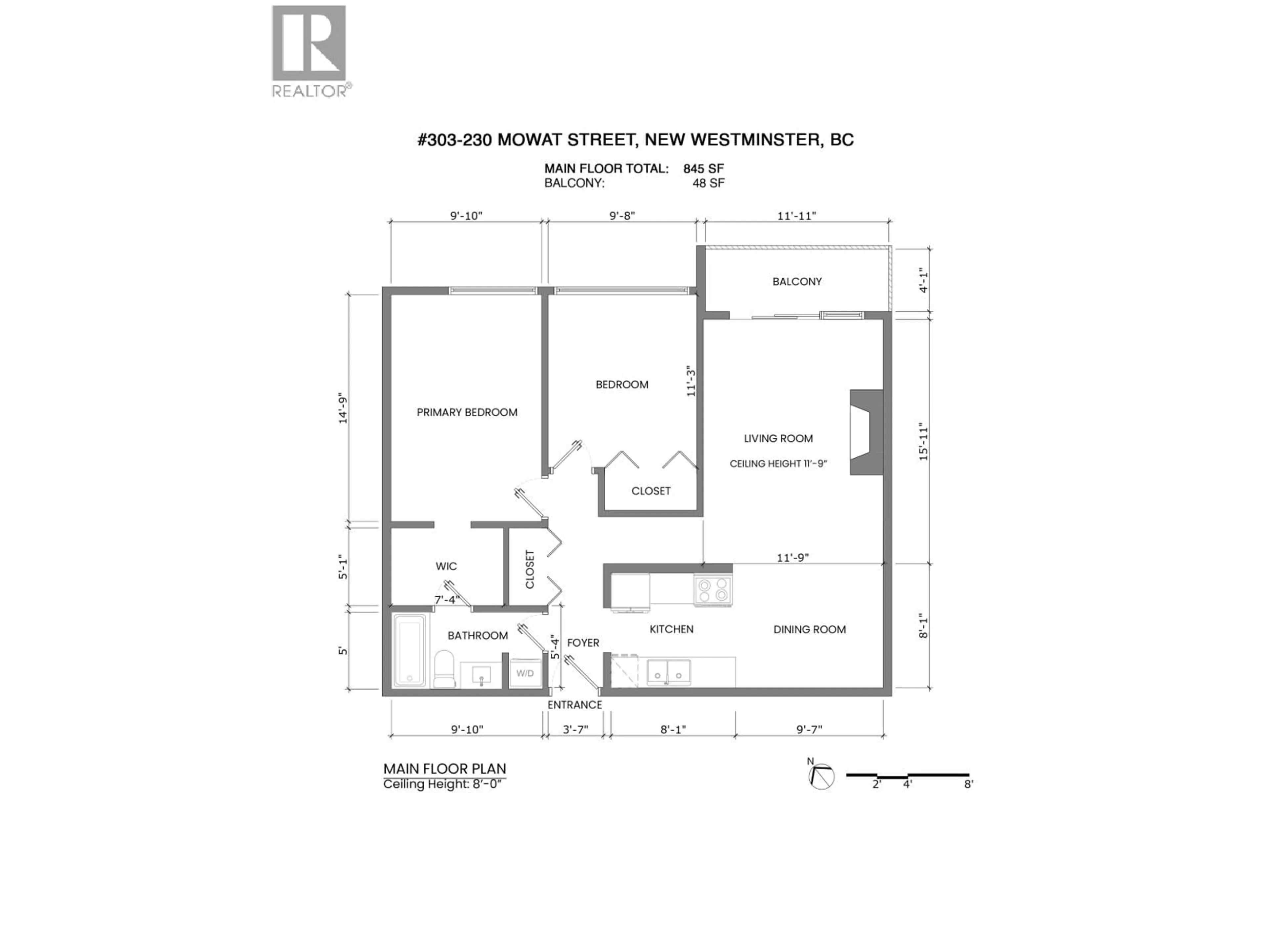 Floor plan for 303 - 230 MOWAT STREET, New Westminster British Columbia V3M4B2