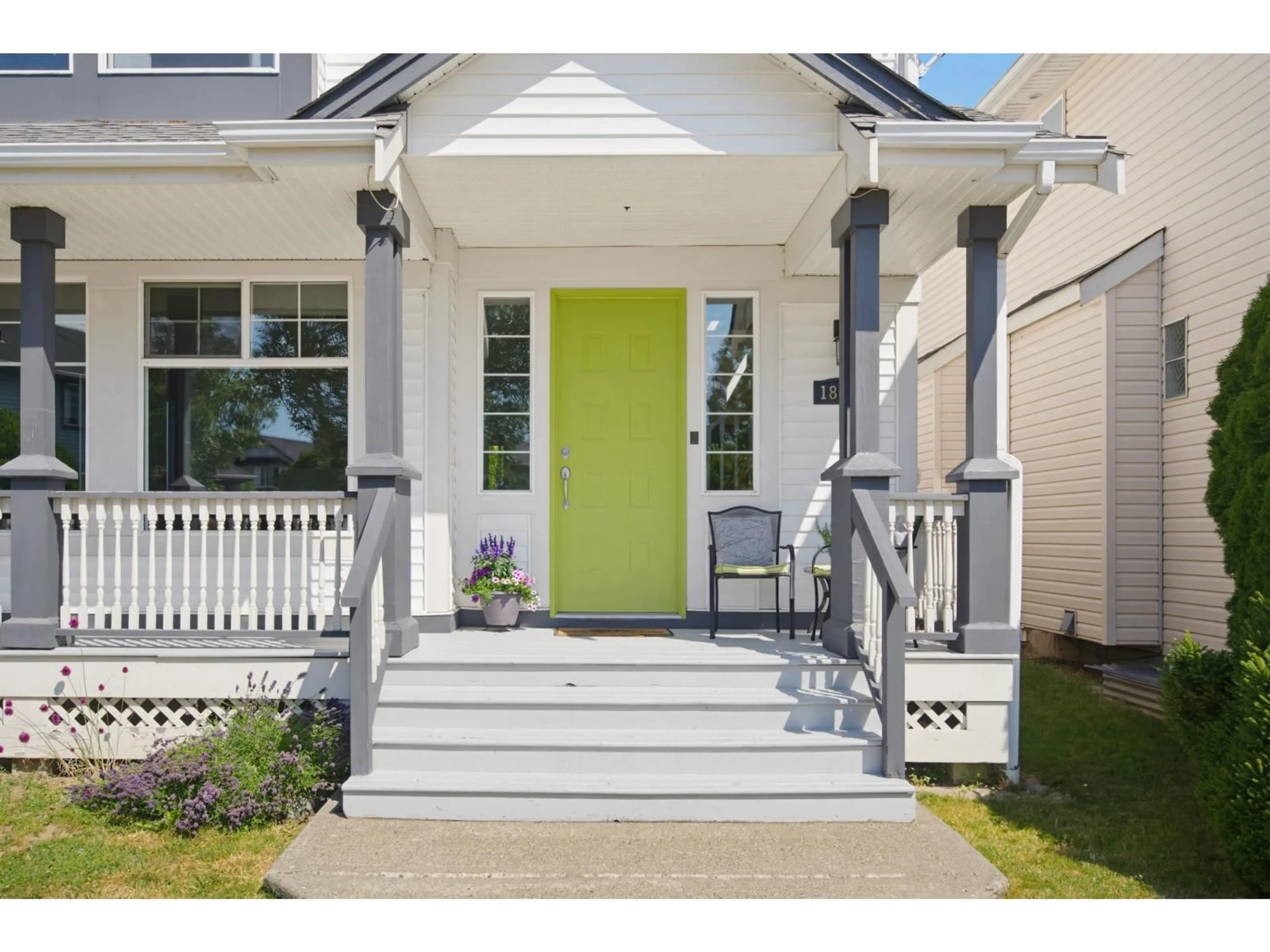 Home with vinyl exterior material, street for 18503 64B AVENUE, Surrey British Columbia V3S8S8