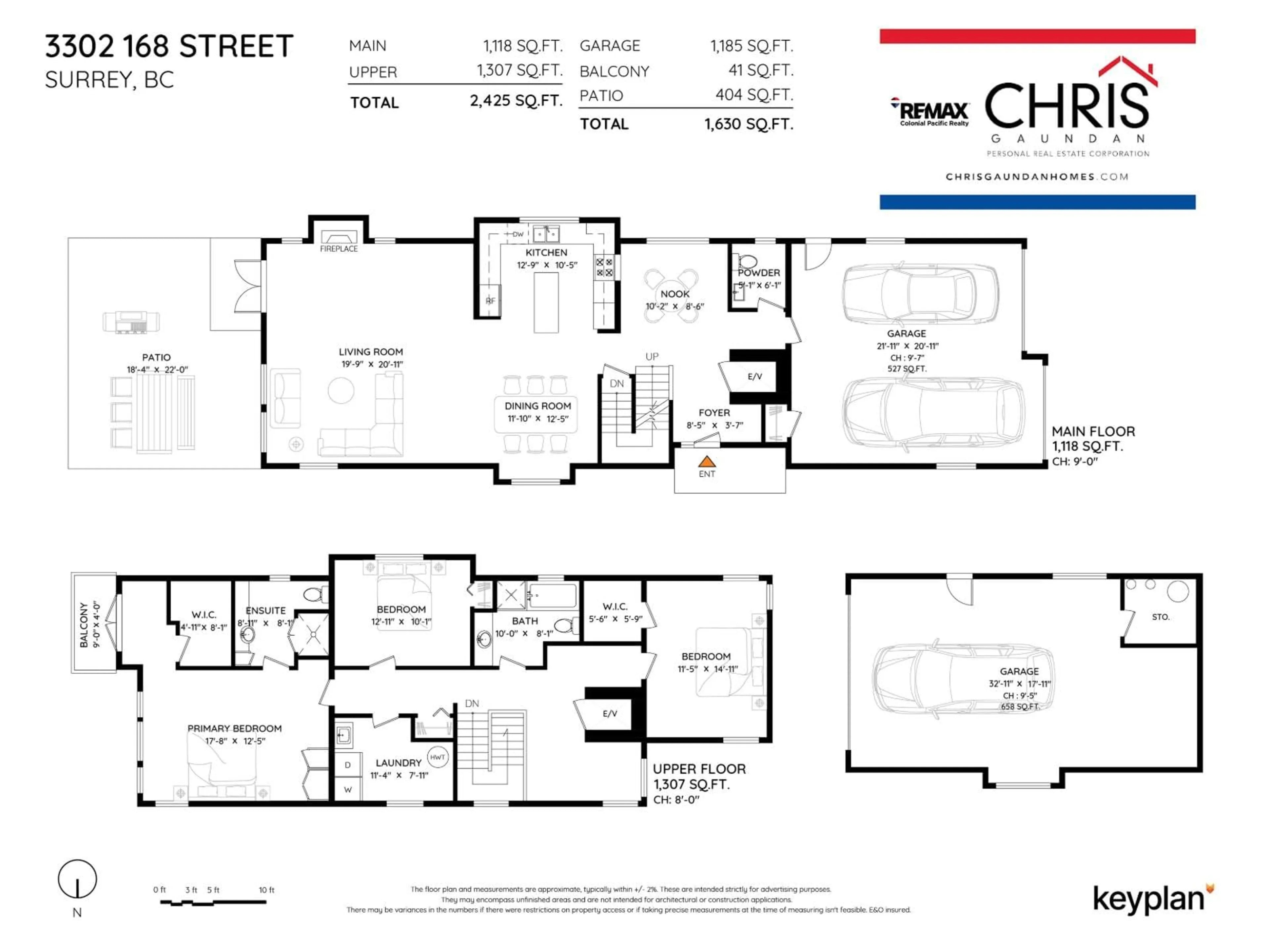 Floor plan for 3302 168 STREET, Surrey British Columbia V3Z1E4