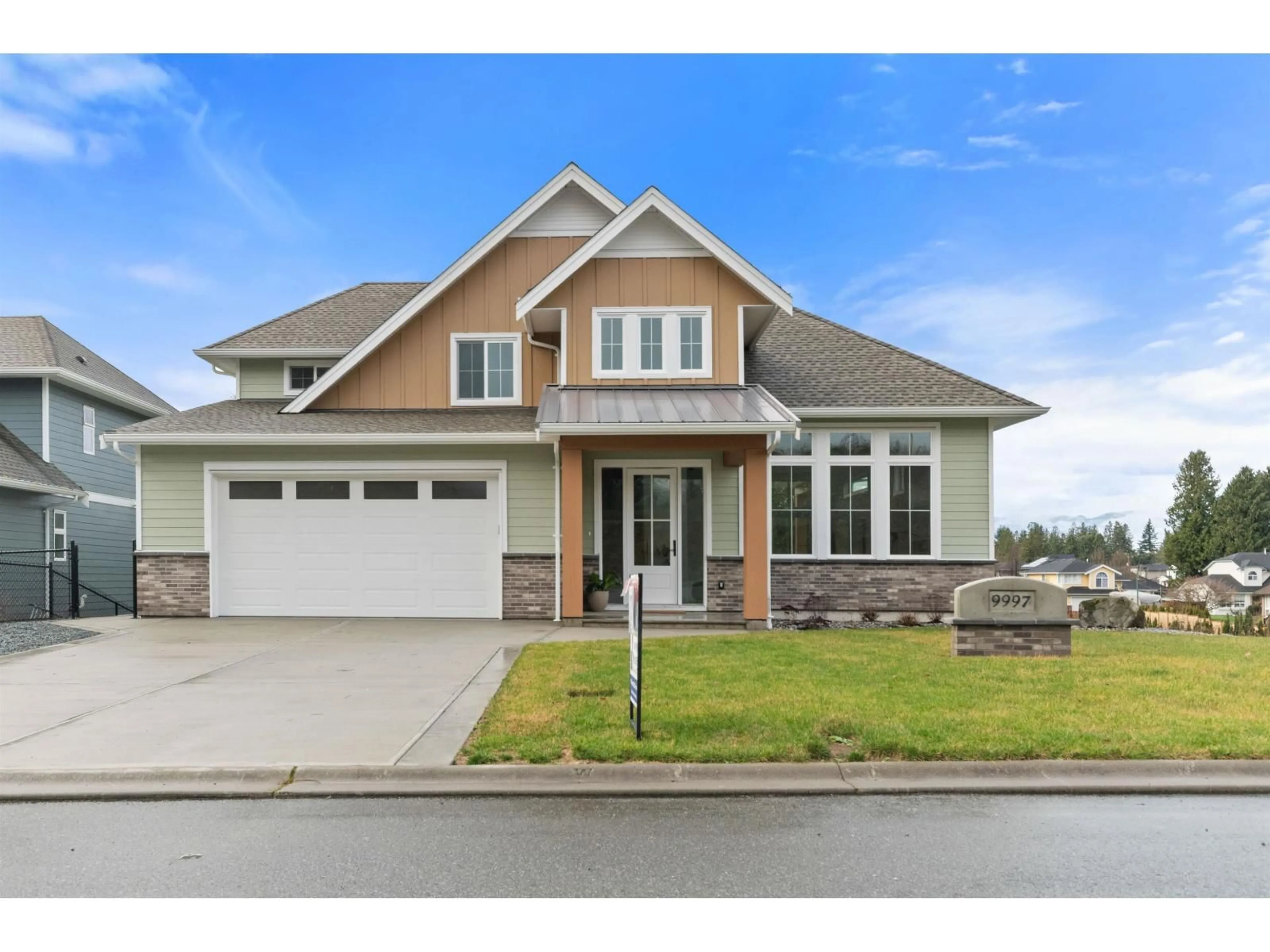 Home with brick exterior material, street for 9997 MAGNOLIA PLACE, Chilliwack British Columbia V0X1X1