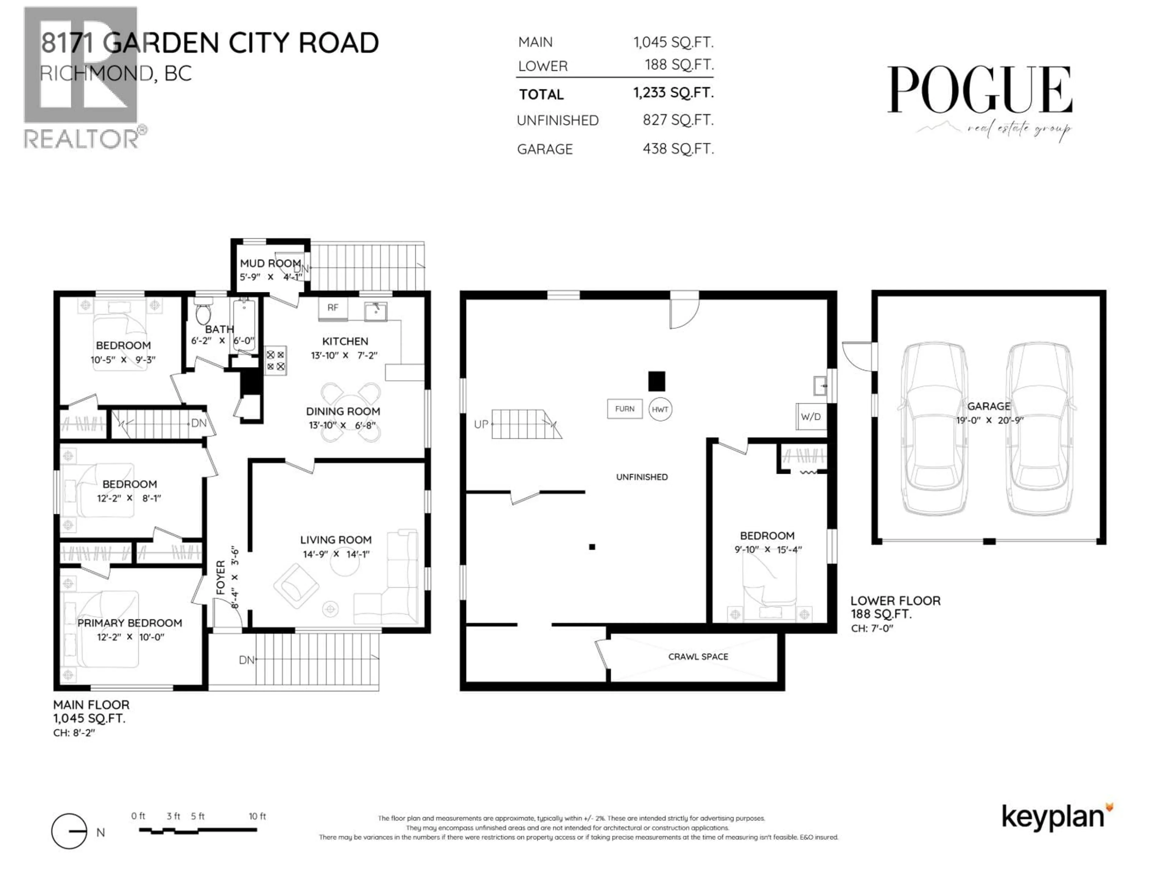 Floor plan for 8171 GARDEN CITY ROAD, Richmond British Columbia V6Y2P1