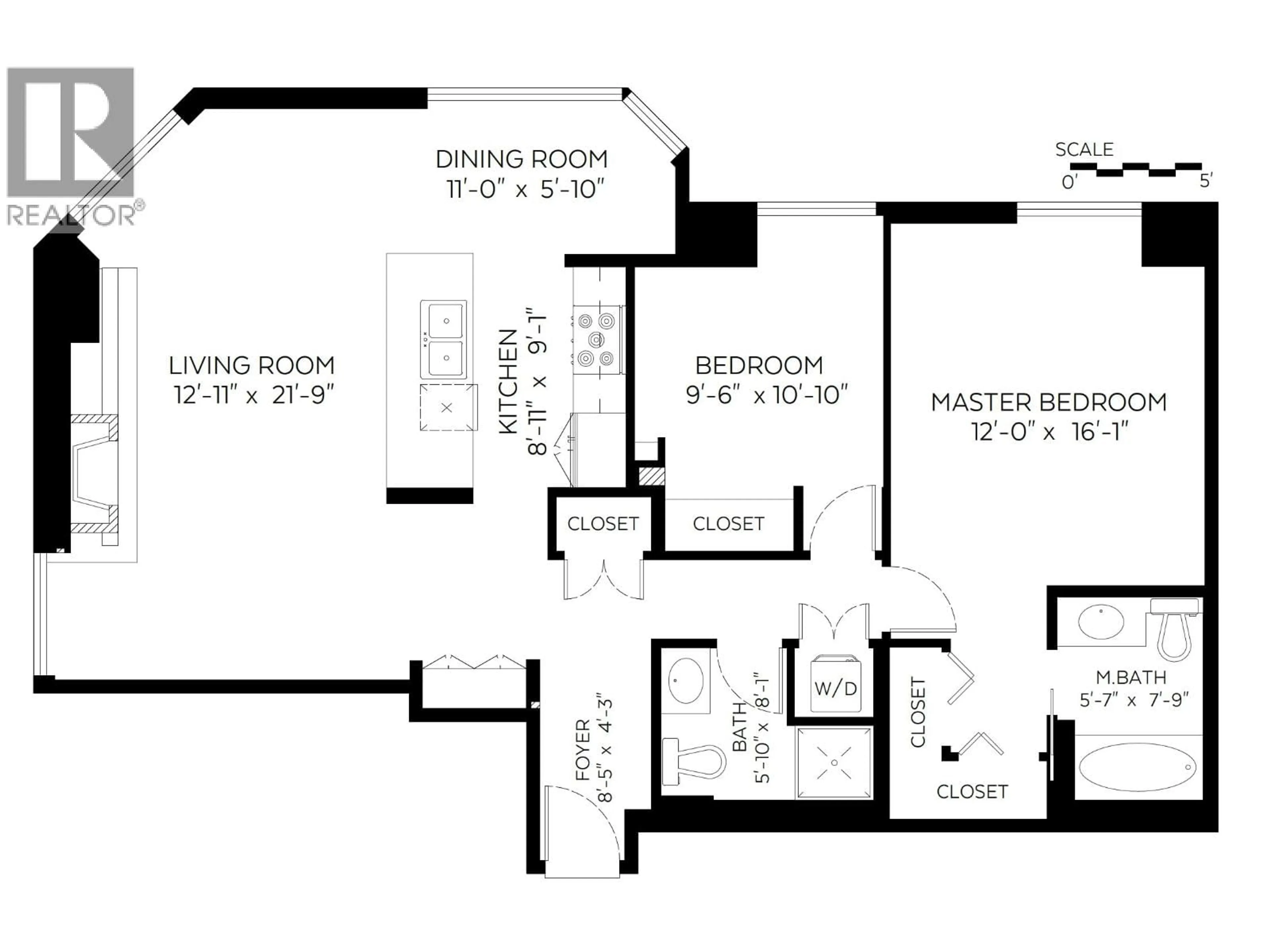 Floor plan for 1003 - 867 HAMILTON STREET, Vancouver British Columbia V6B6B7