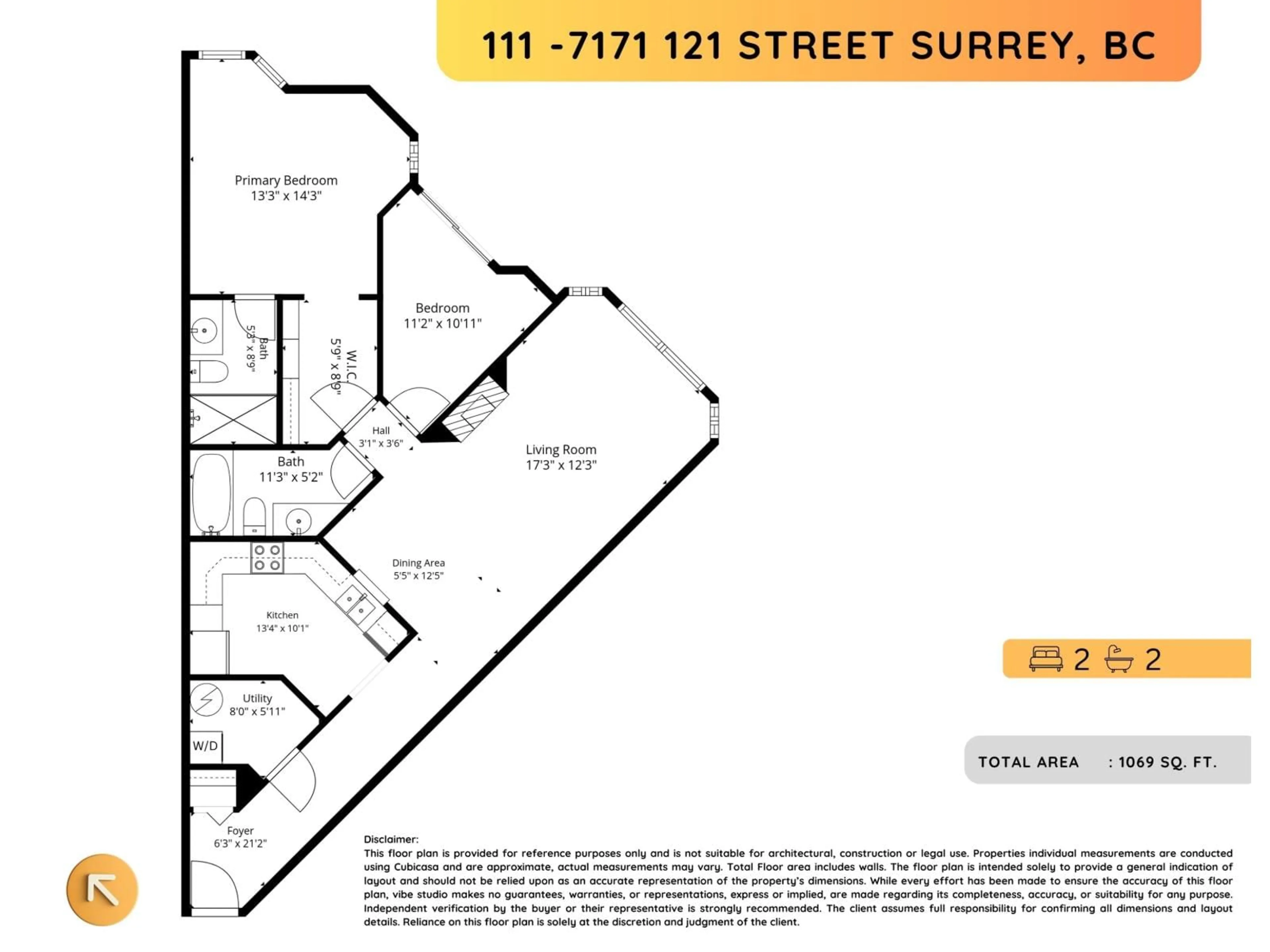 Floor plan for 111 - 7171 121 STREET, Surrey British Columbia V3W1G9