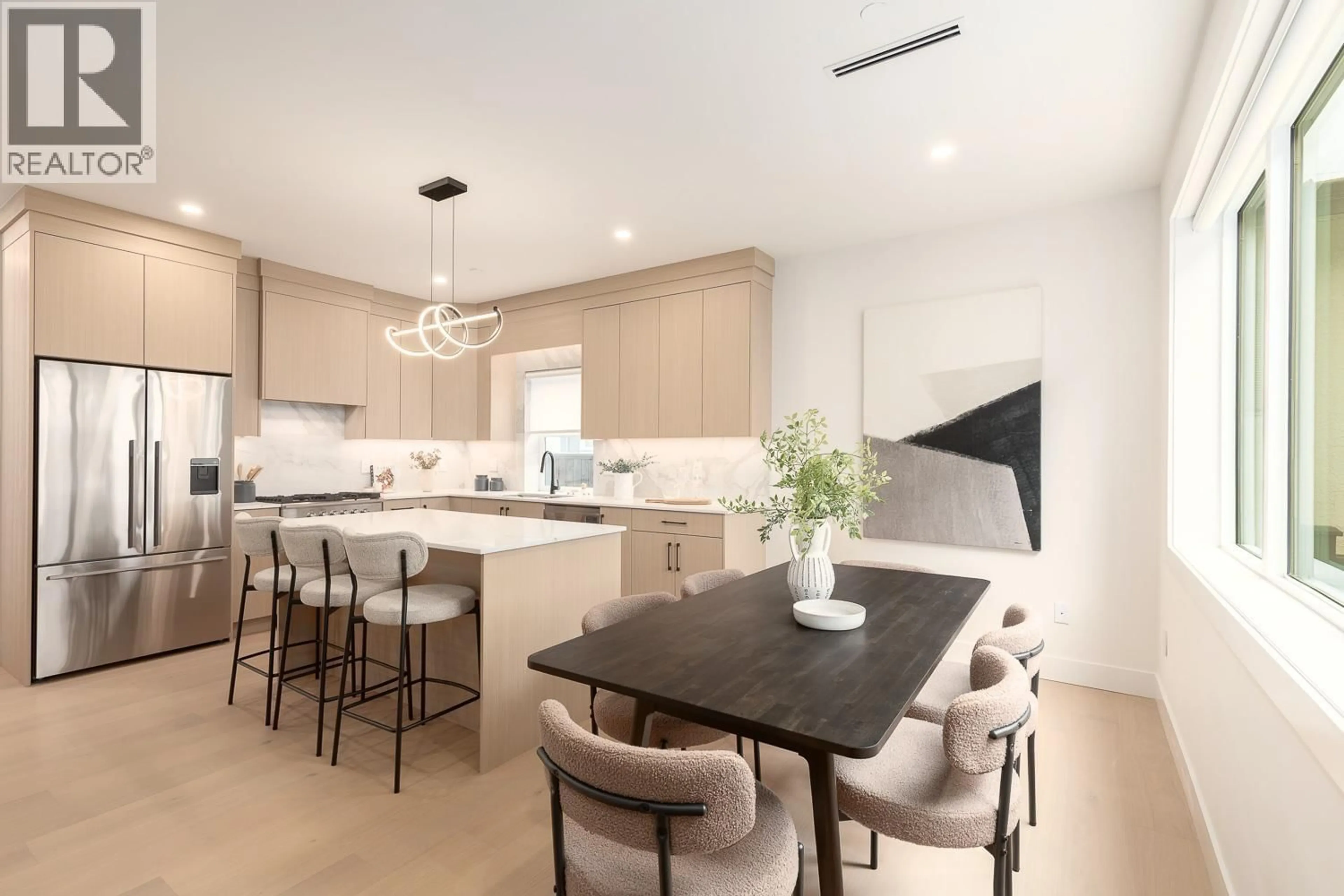 Open concept kitchen, ceramic/tile floor for 1 - 3633 TURNER STREET, Vancouver British Columbia V5K2J2