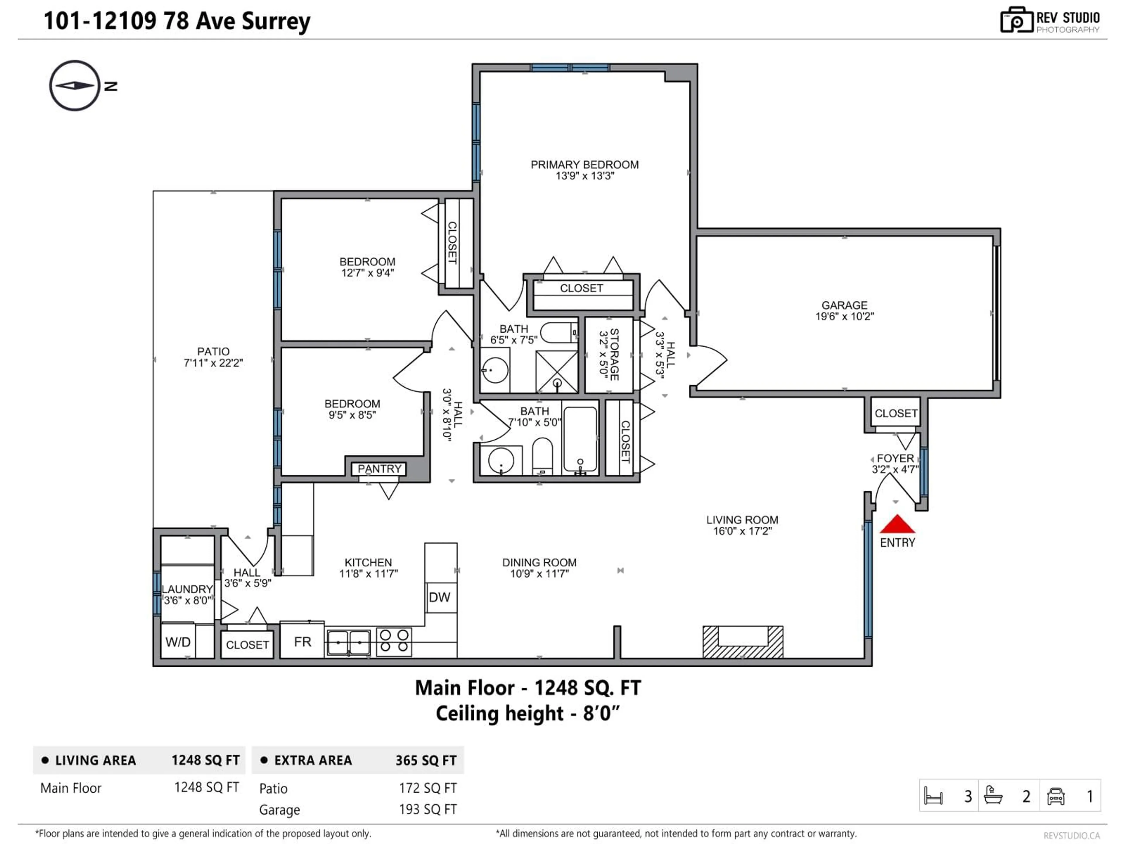 Floor plan for 101 - 12109 78 AVENUE, Surrey British Columbia V3W5B6
