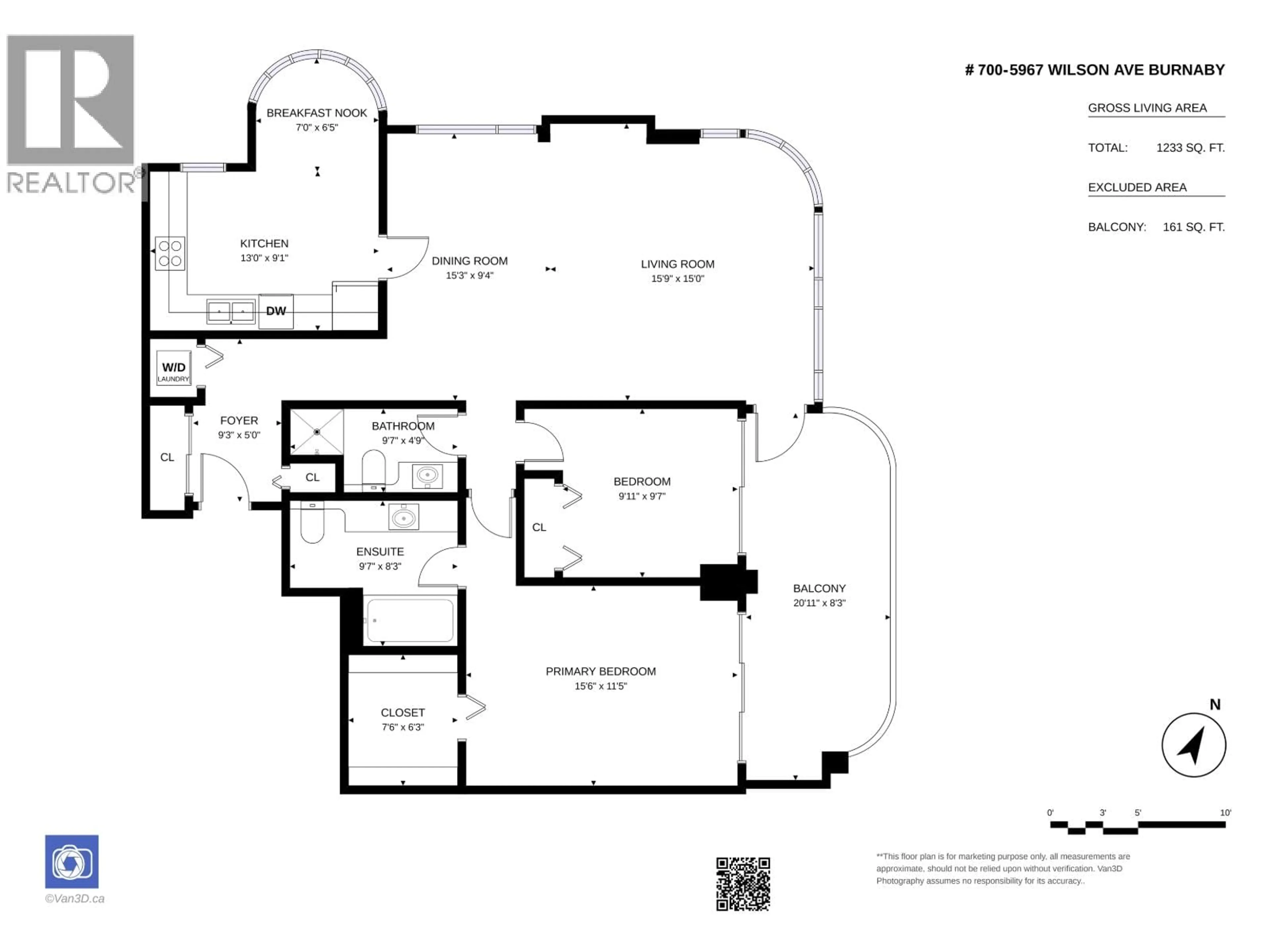Floor plan for 700 - 5967 WILSON AVENUE, Burnaby British Columbia V5H4N9