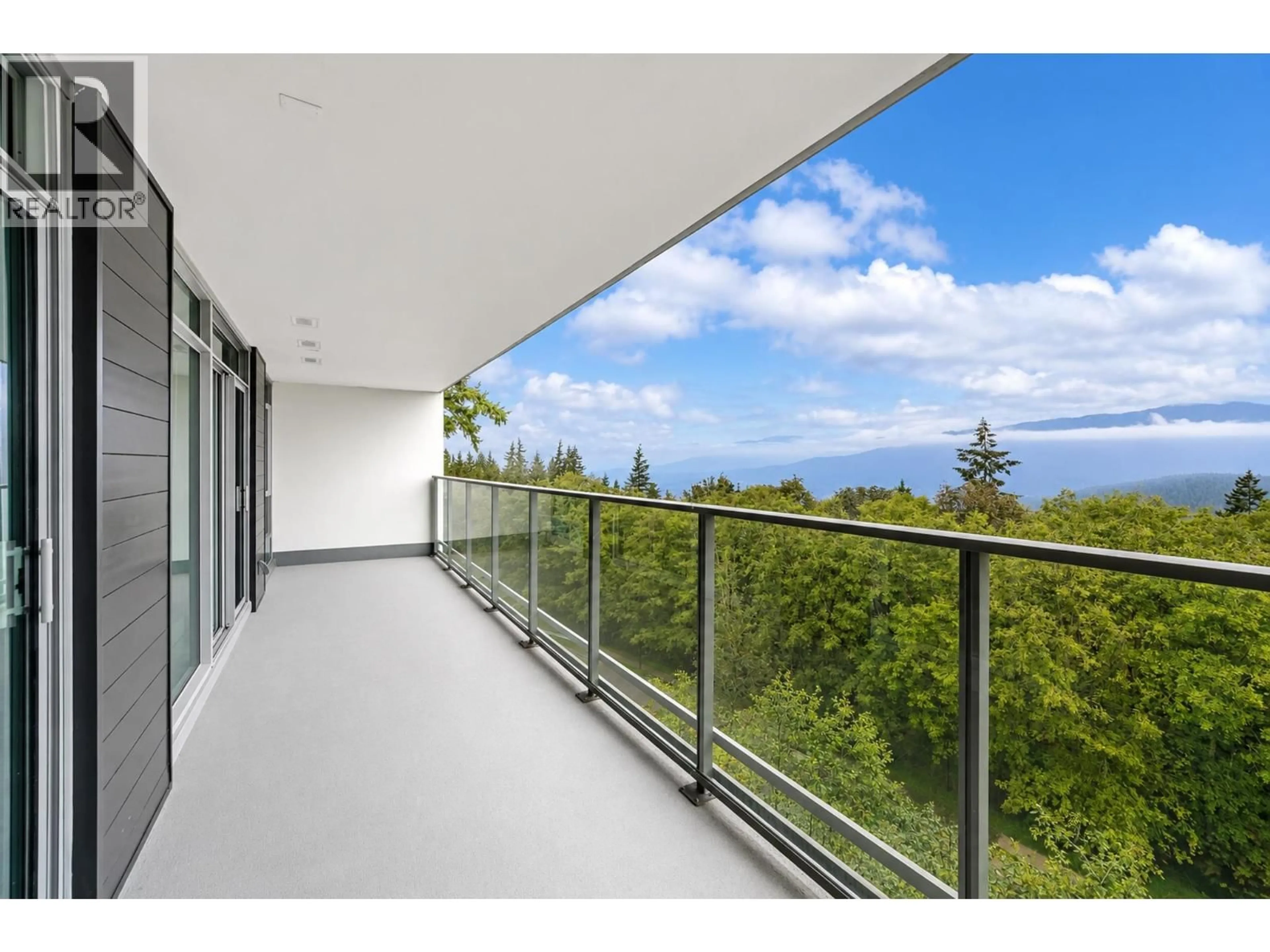 Balcony in the apartment, water/lake/river/ocean view for 308 - 8940 UNIVERSITY CRESCENT, Burnaby British Columbia V5A0E7
