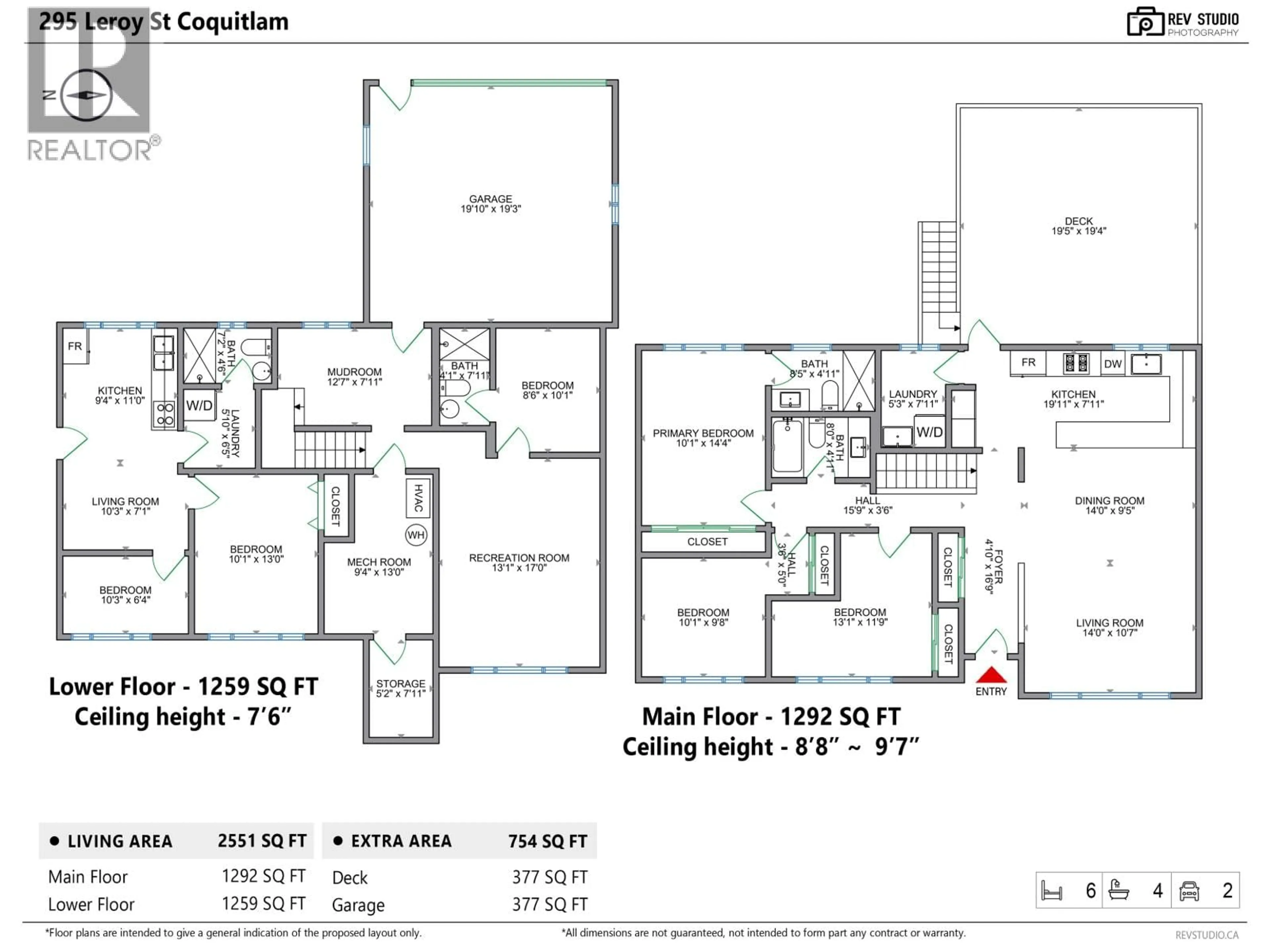 Floor plan for 295 LEROY STREET, Coquitlam British Columbia V3K5K5