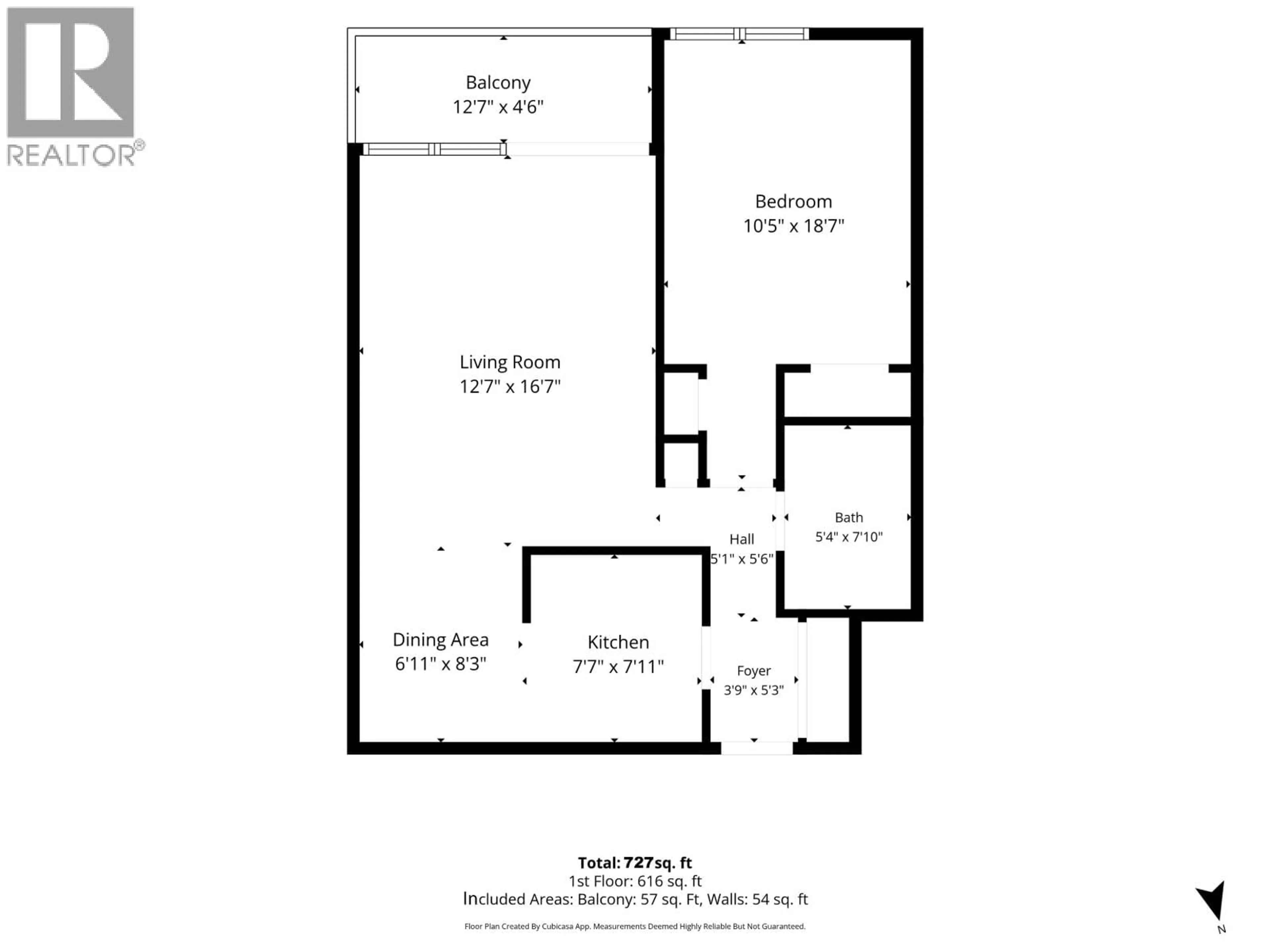Floor plan for 1201 - 4160 SARDIS STREET, Burnaby British Columbia V5H1K2