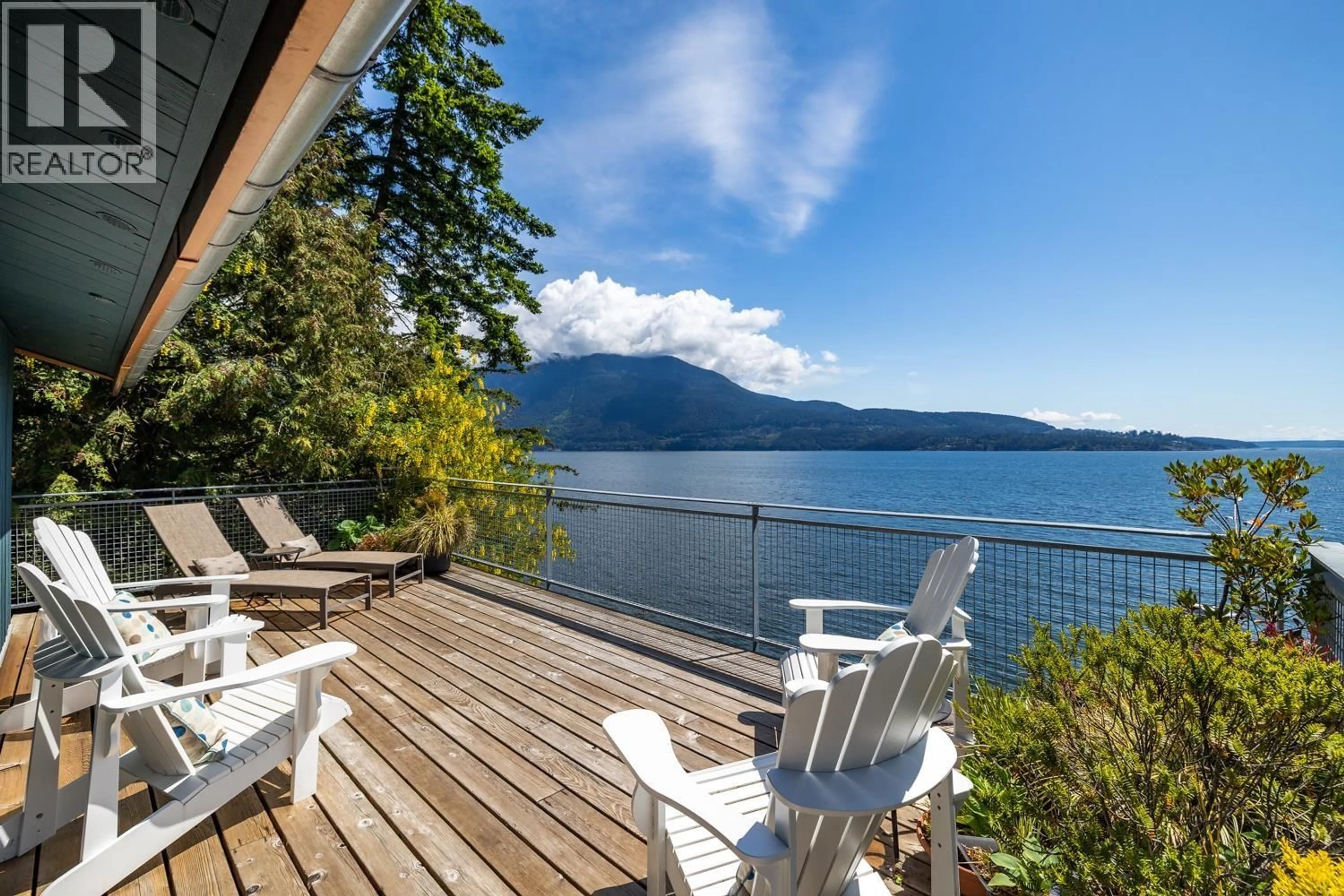 Patio, water/lake/river/ocean view for 1475 WEBB ROAD, Bowen Island British Columbia V0N1G1