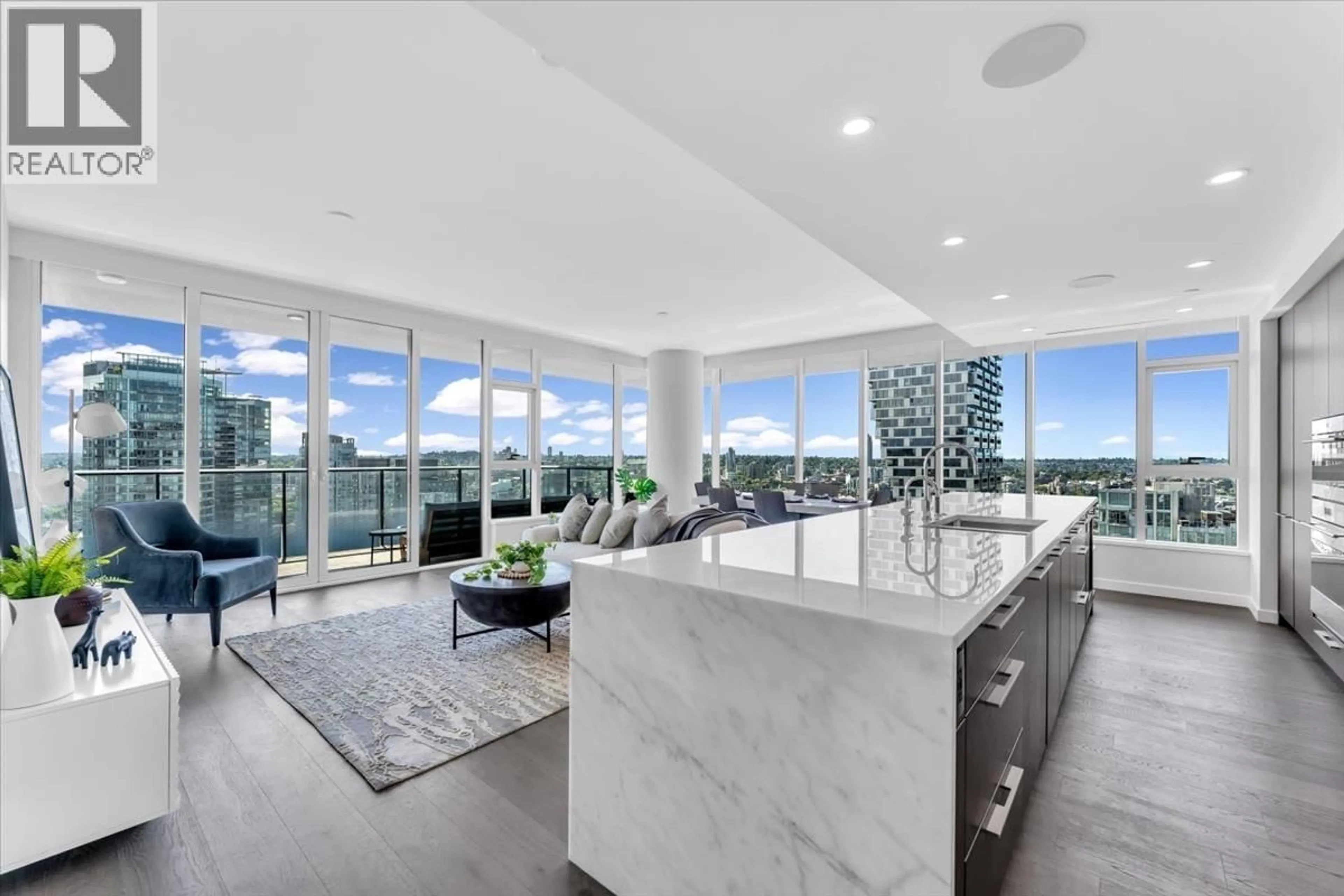 Open concept kitchen, ceramic/tile floor for 3103 - 1335 HOWE STREET, Vancouver British Columbia V6Z0H1