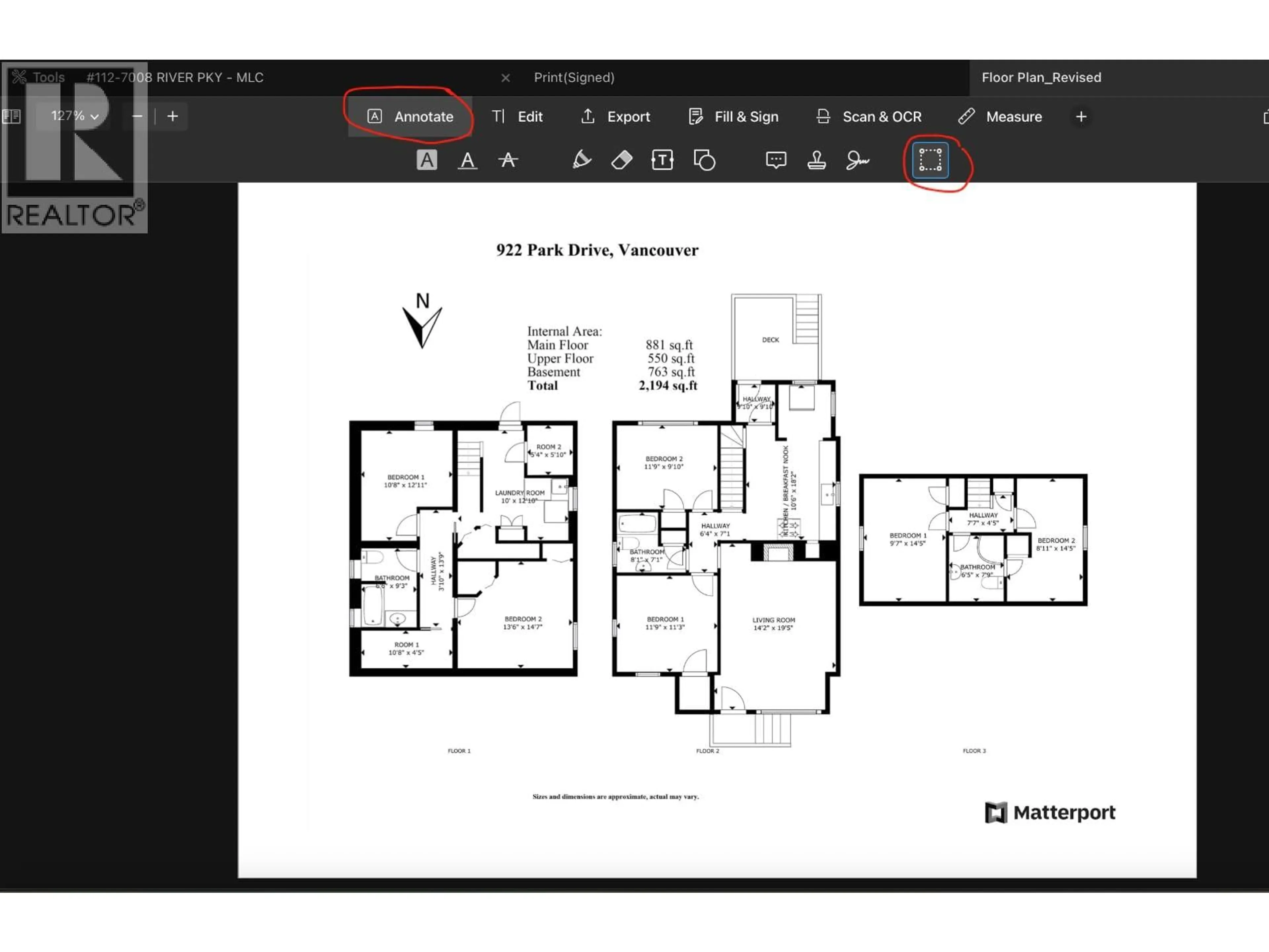 Floor plan for 922 PARK DRIVE, Vancouver British Columbia V6P2J4