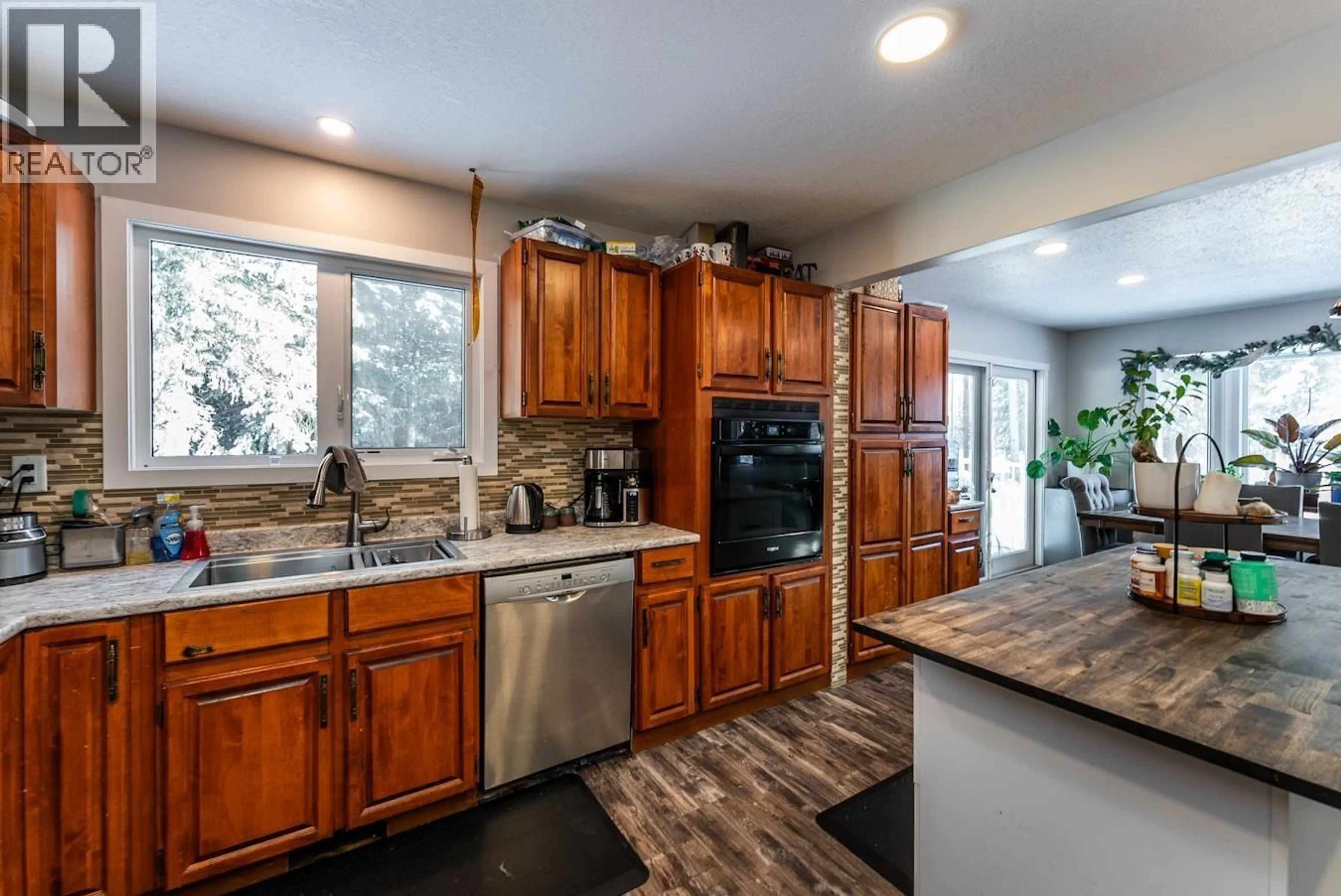 Open concept kitchen, ceramic/tile floor for 2430 PROGRESS ROAD, Prince George British Columbia V2K5S1