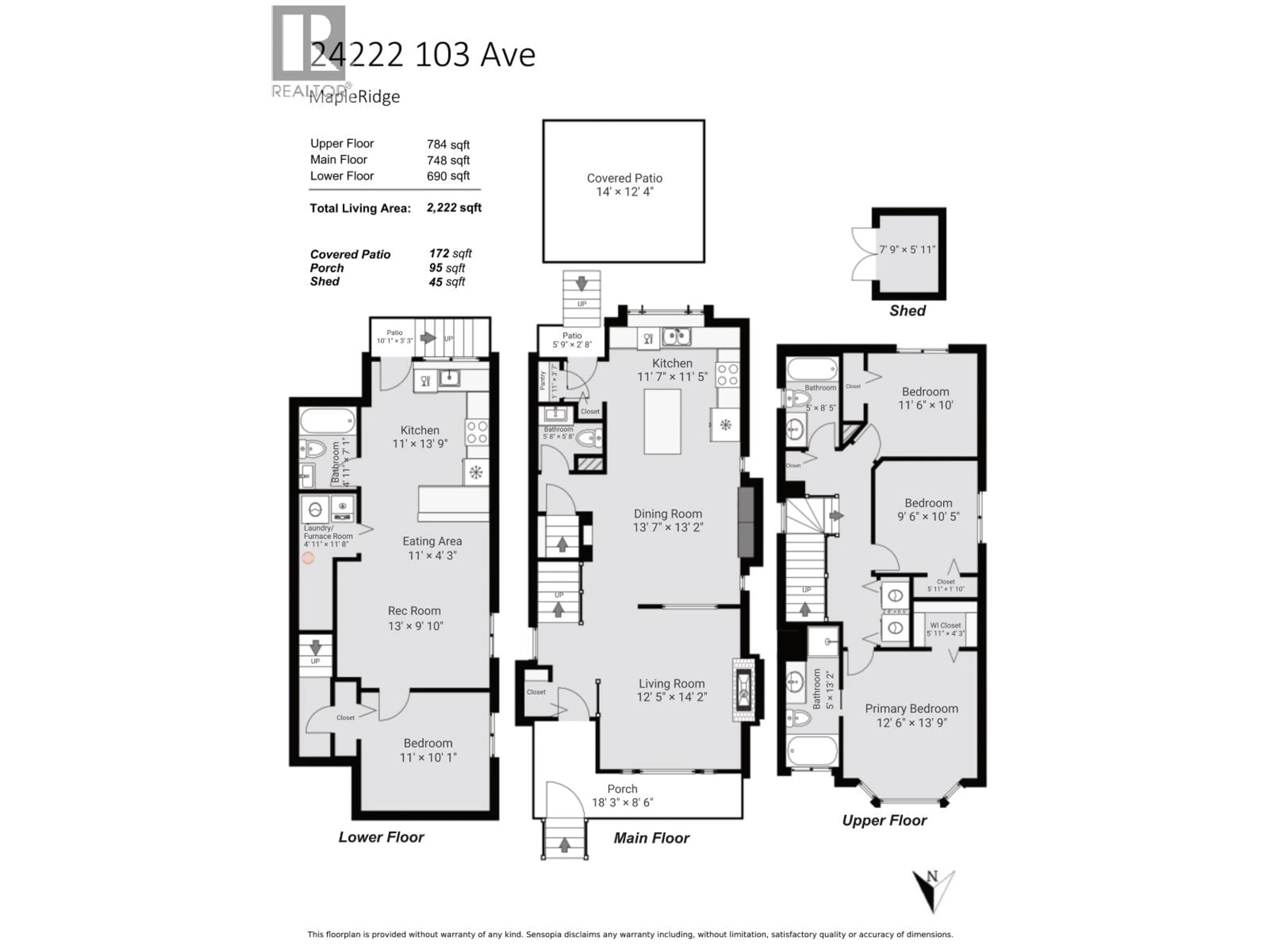 Floor plan for 24222 103 AVENUE, Maple Ridge British Columbia V2W1Y1