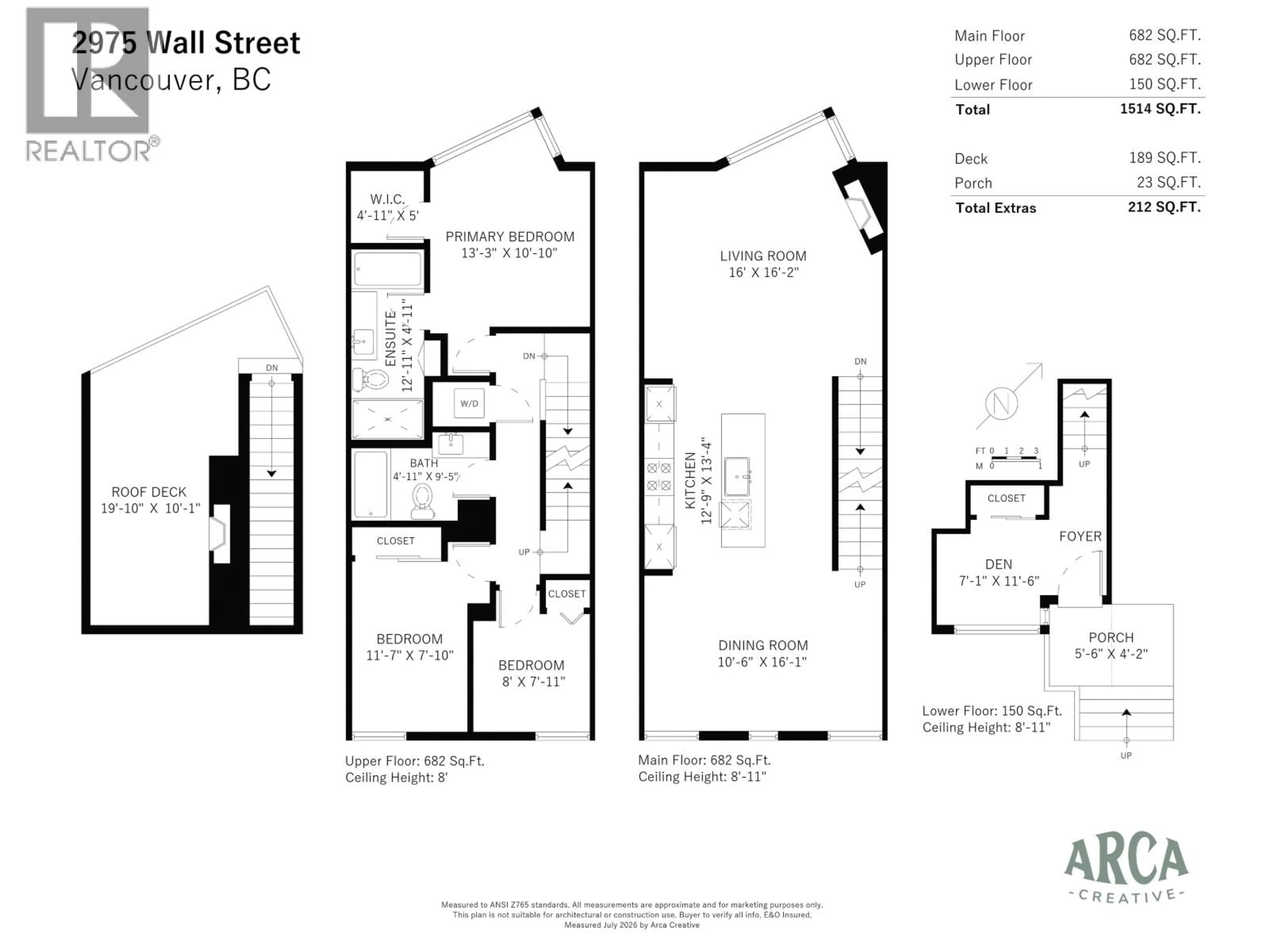 Floor plan for 2975 WALL STREET, Vancouver British Columbia V5K0A6