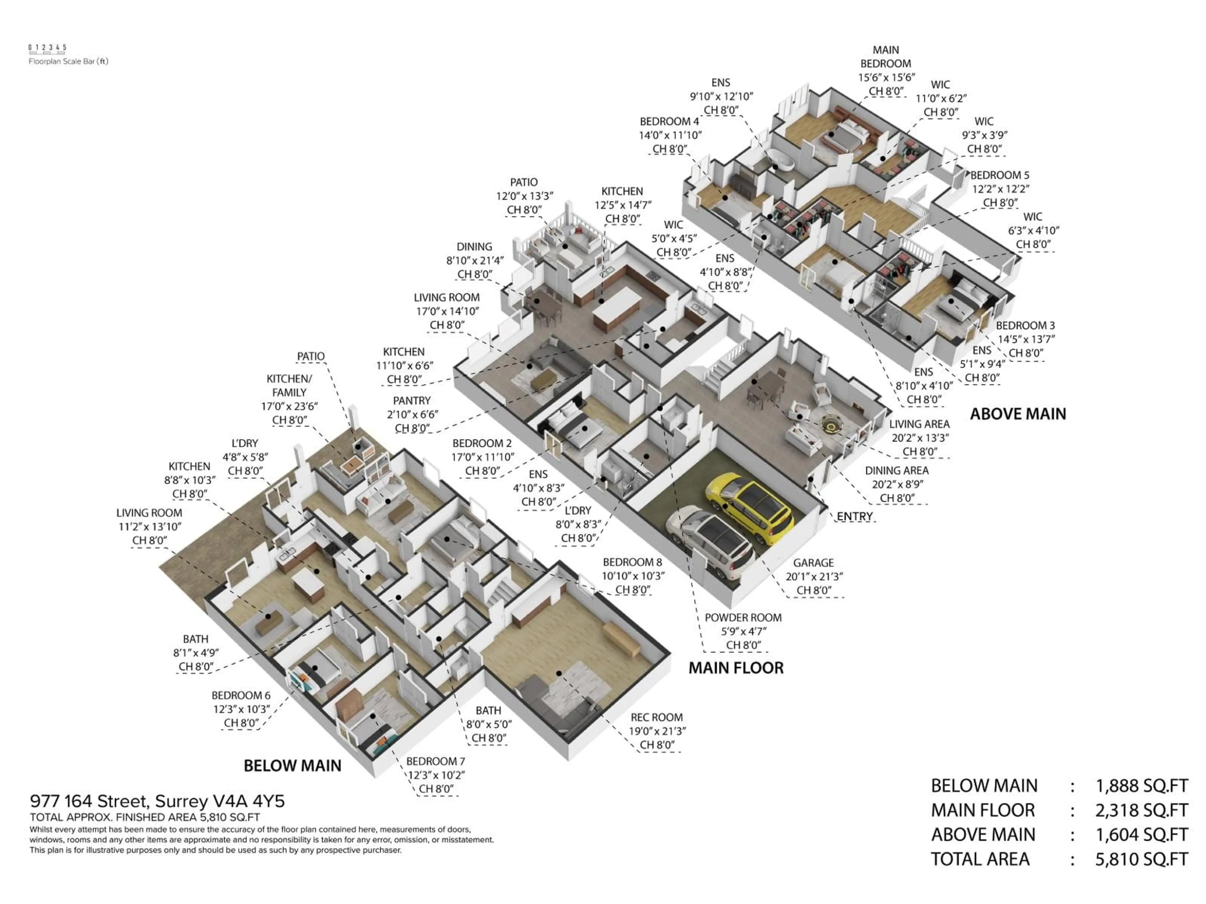 Floor plan for 977 164 STREET, Surrey British Columbia V4A4Y4