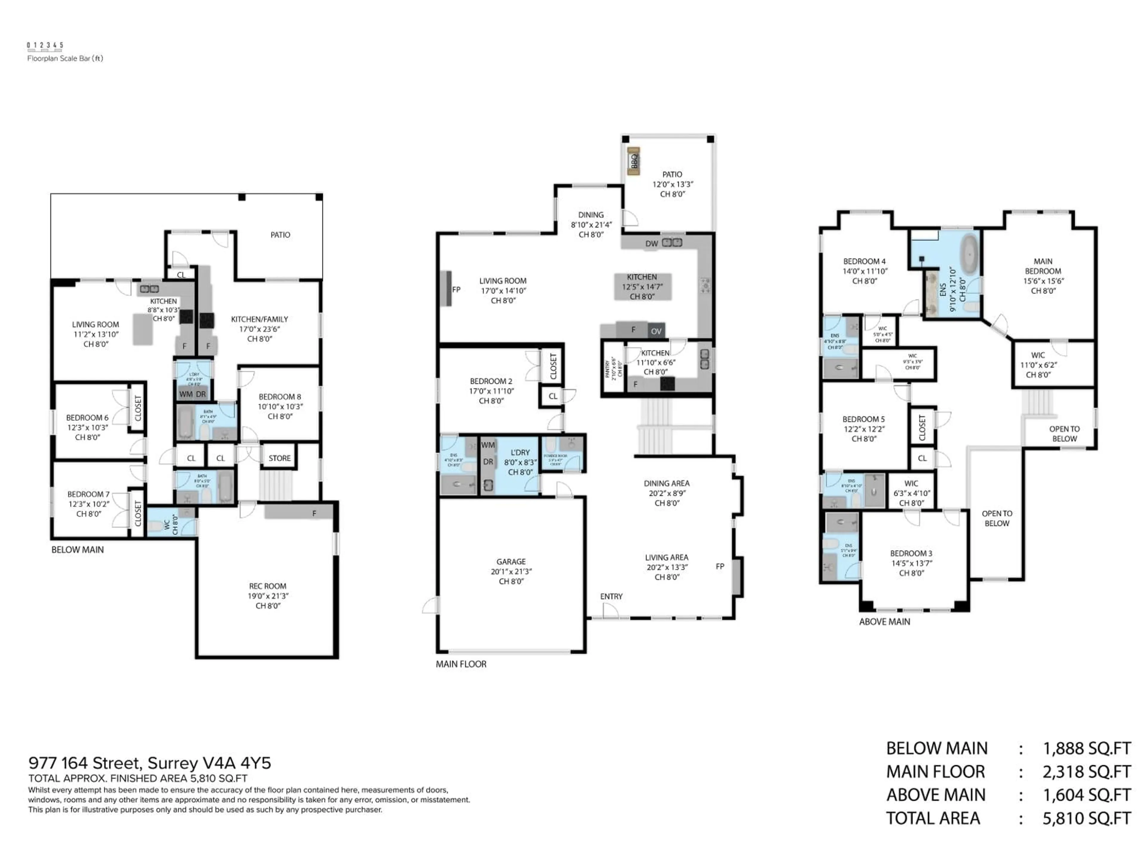 Floor plan for 977 164 STREET, Surrey British Columbia V4A4Y4