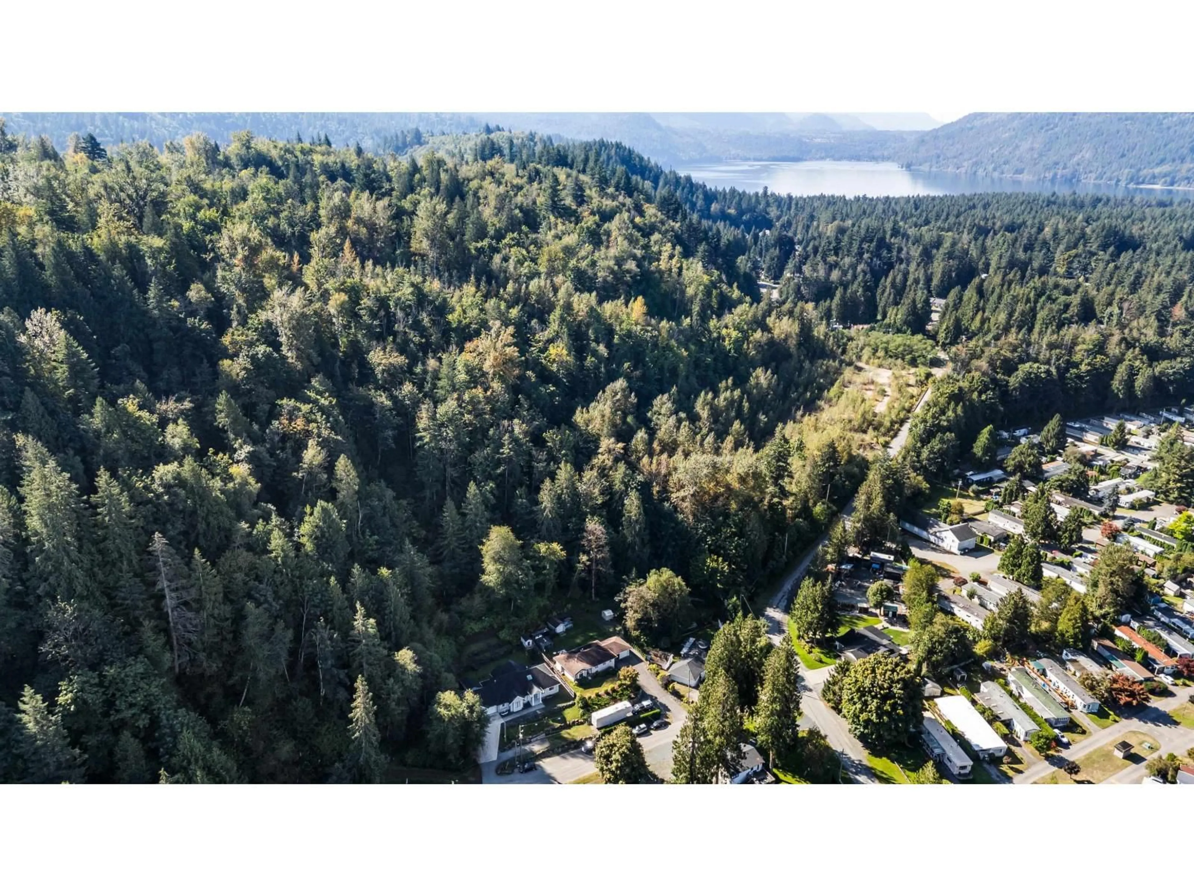 A pic from outside/outdoor area/front of a property/back of a property/a pic from drone, forest/trees view for 45942 SLEEPY HOLLOW ROAD, Cultus Lake British Columbia V2R5A8