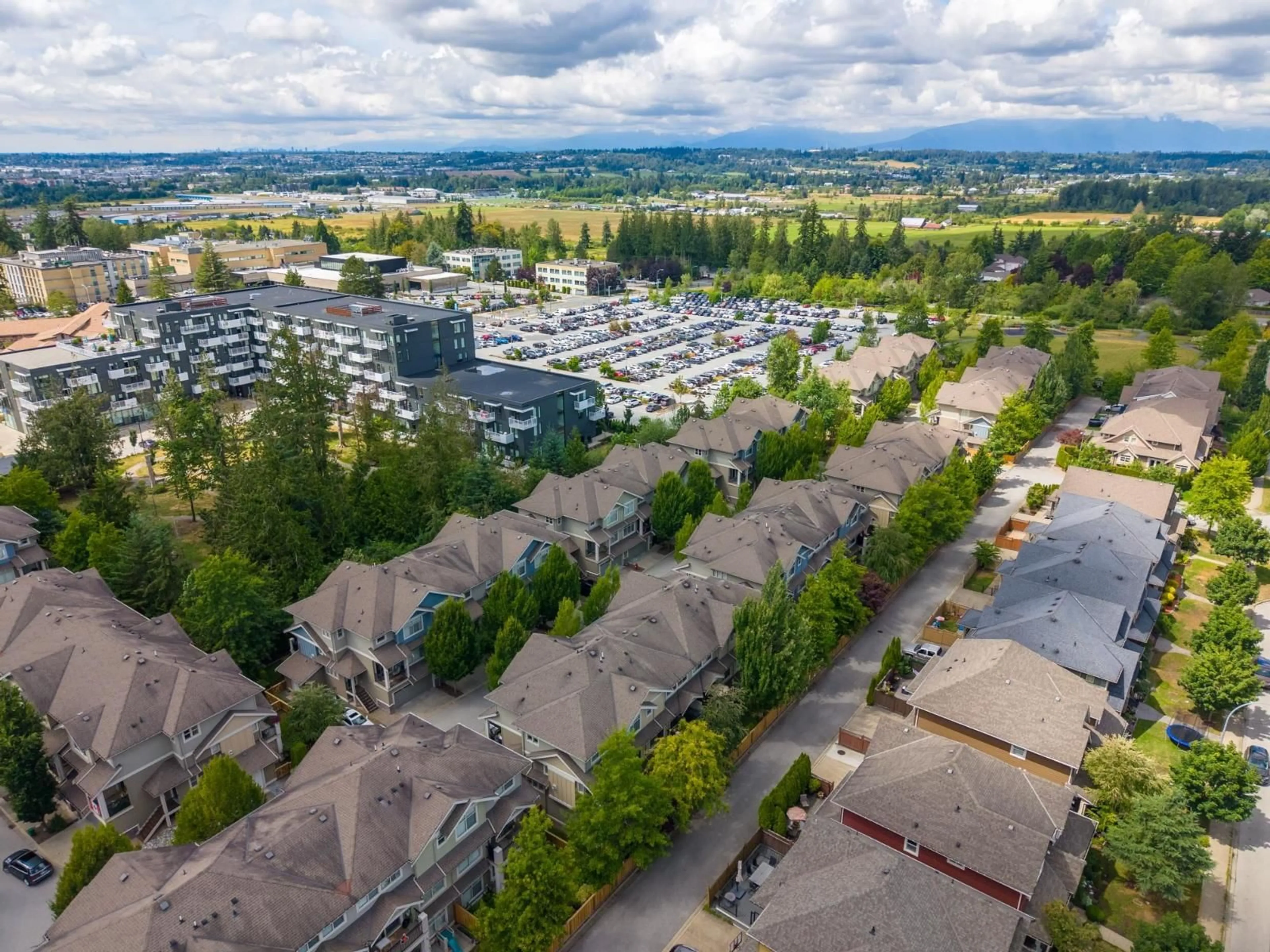 A pic from outside/outdoor area/front of a property/back of a property/a pic from drone, mountain view for 43 - 22225 50 AVENUE, Langley British Columbia V2Y0G7