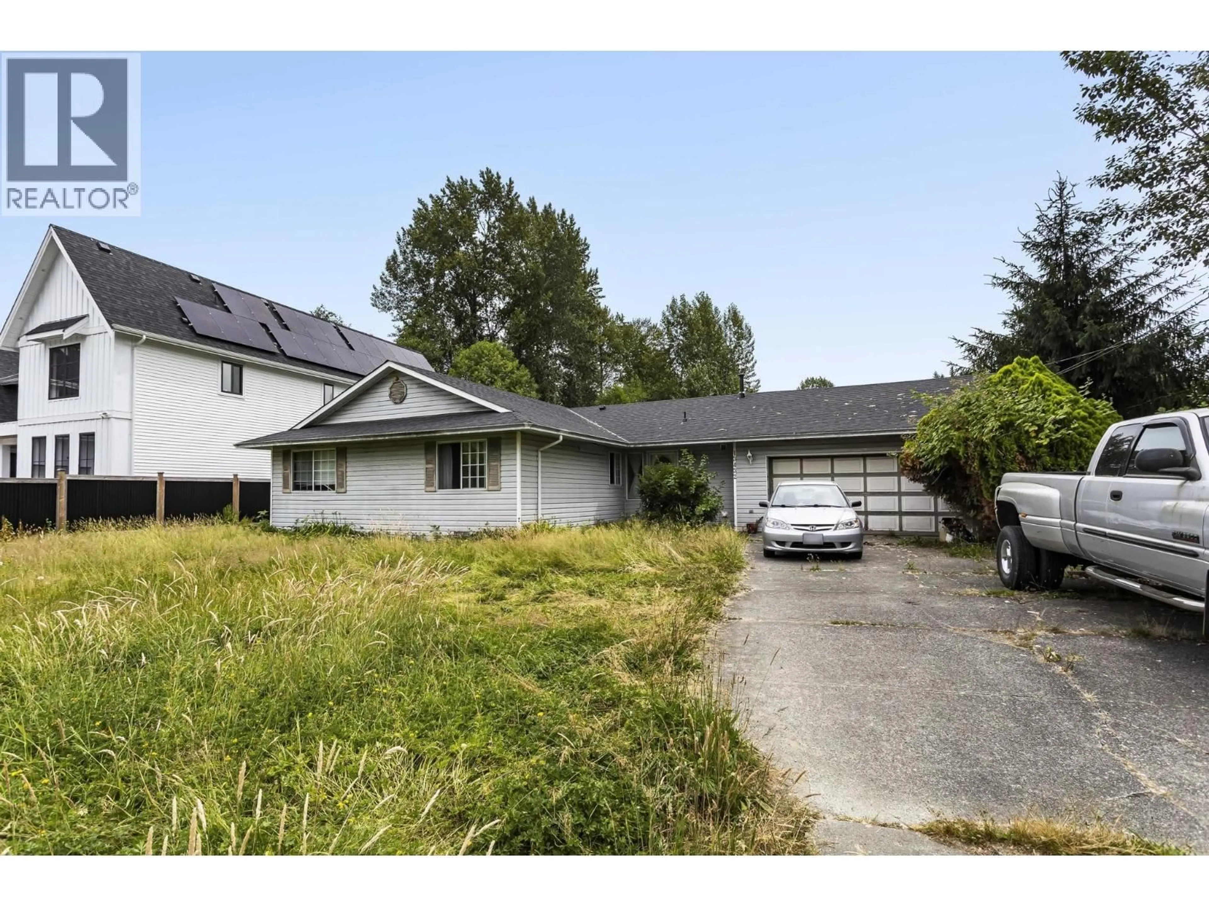 A pic from outside/outdoor area/front of a property/back of a property/a pic from drone, street for 13432 224 STREET, Maple Ridge British Columbia V4R2P6