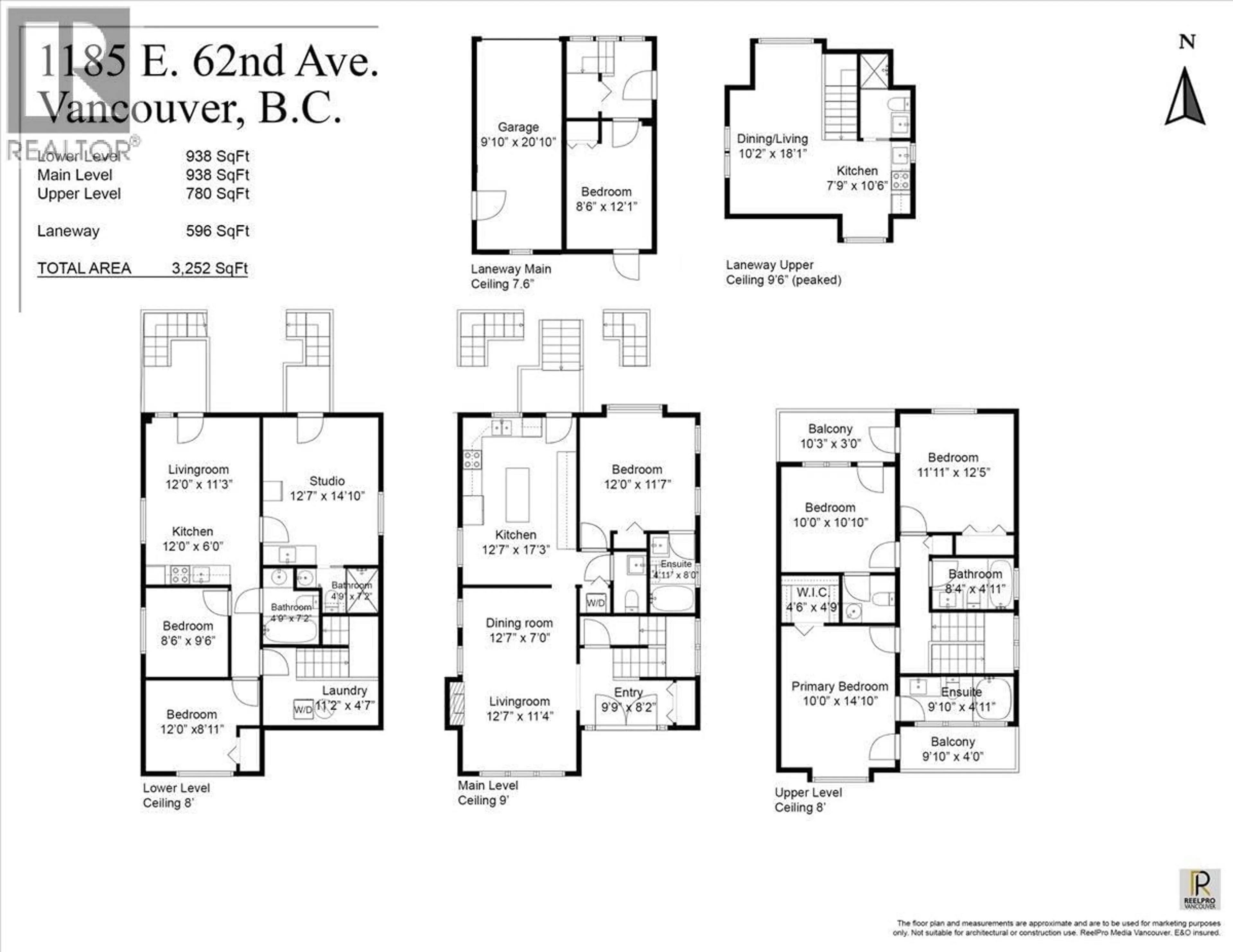 Floor plan for 1185 62ND AVENUE, Vancouver British Columbia V5X2H2